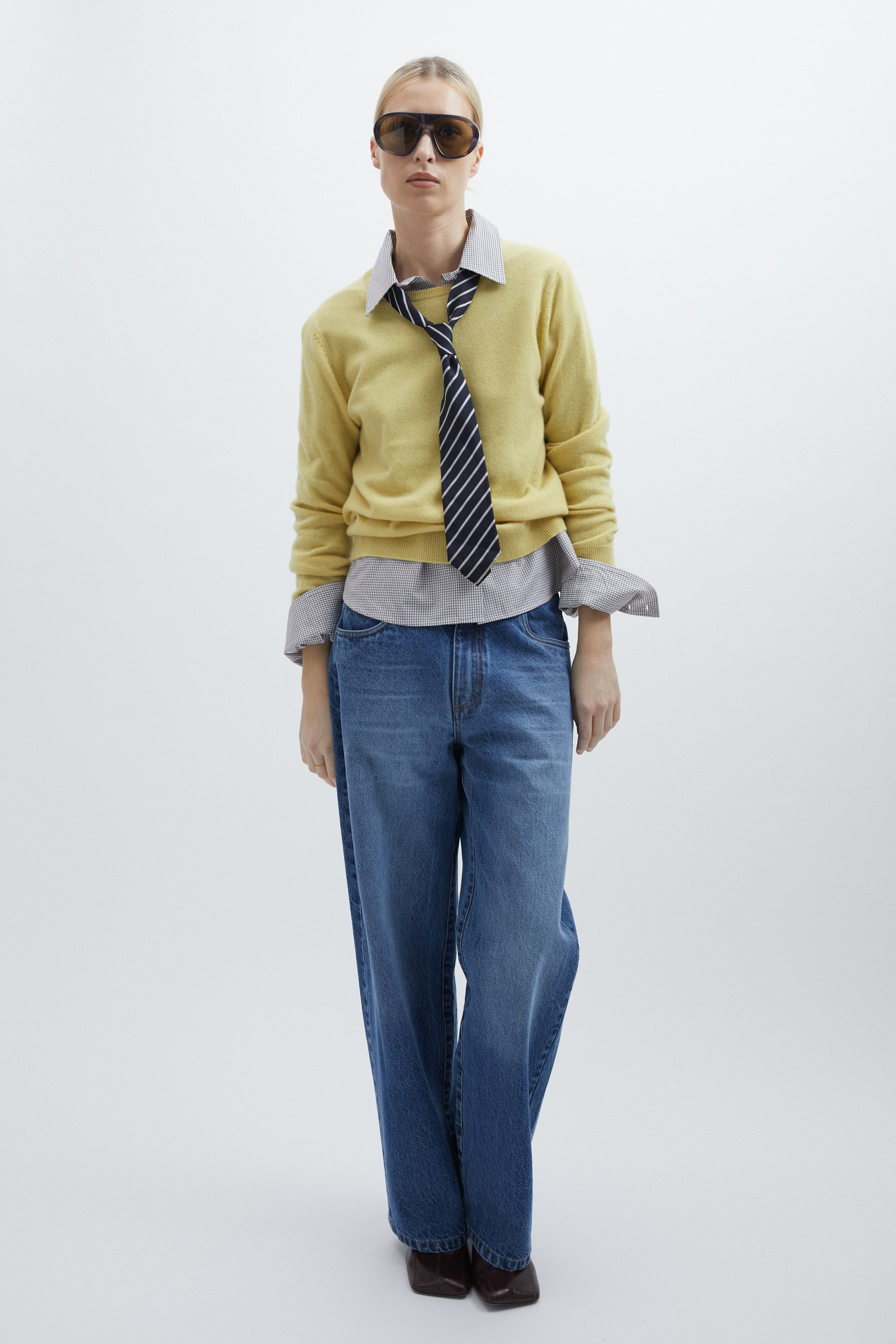 Selda Shirt in Brown check