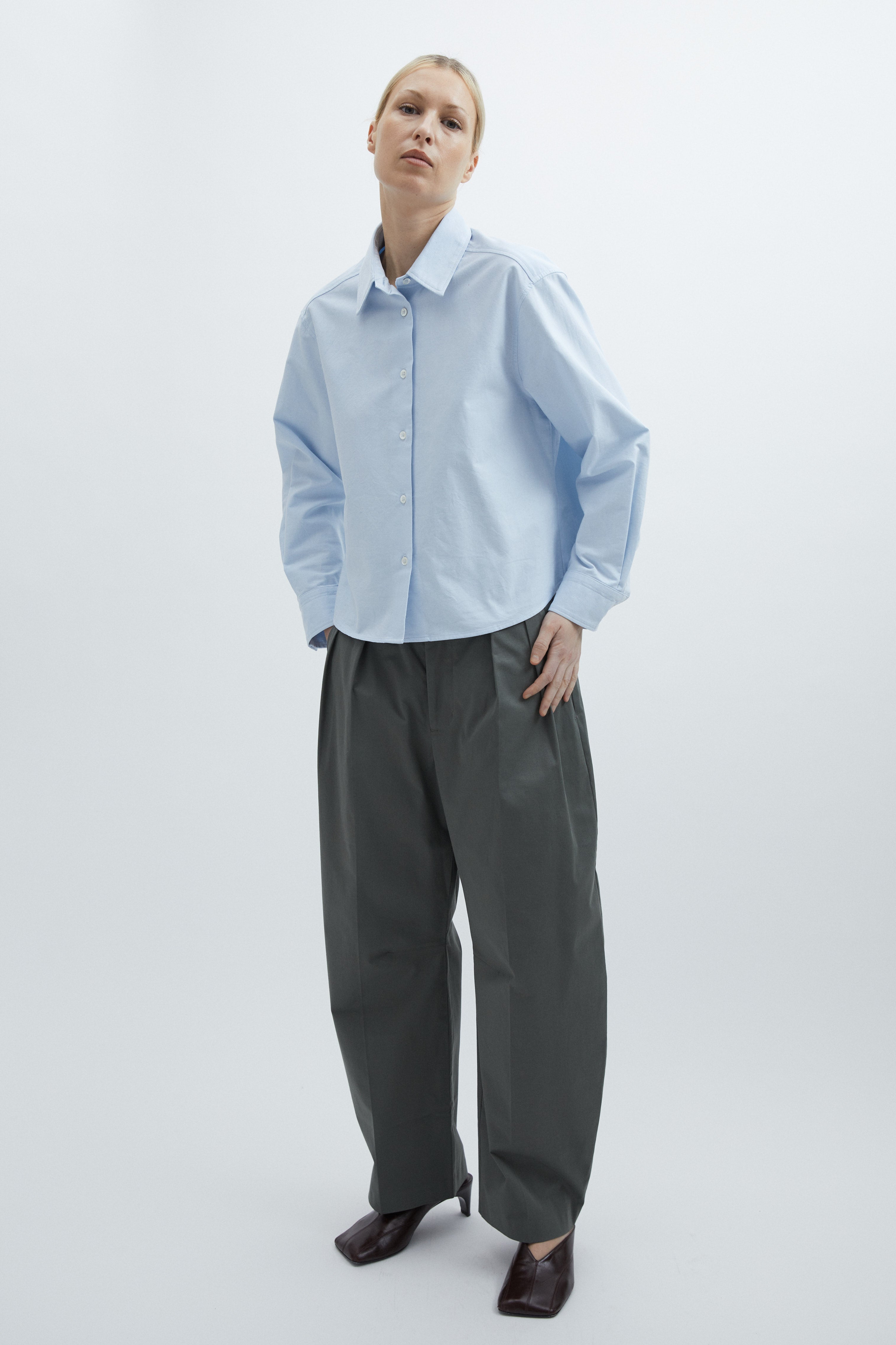 Selda Shirt in Blue oxford