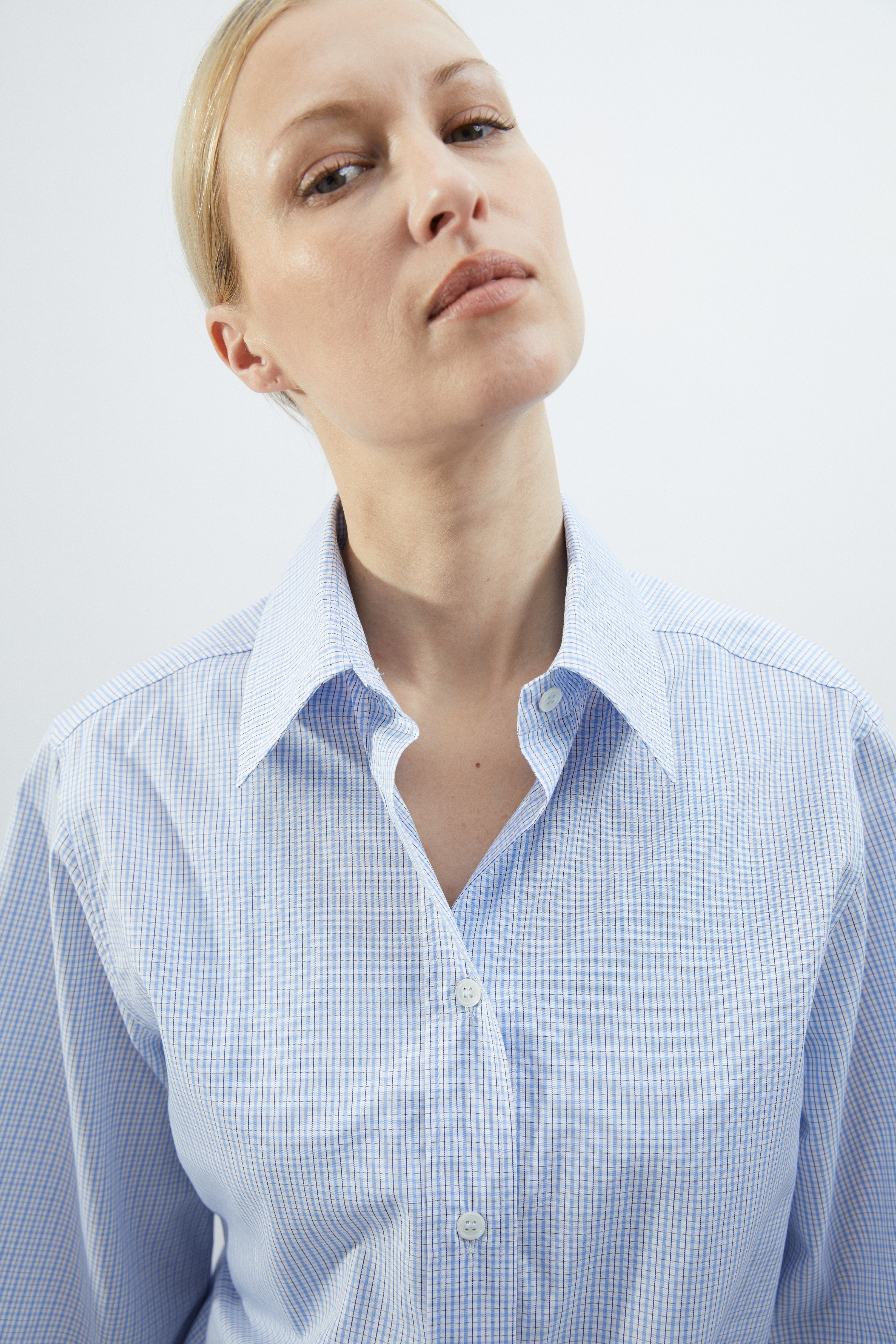 Emma shirt in Blue check