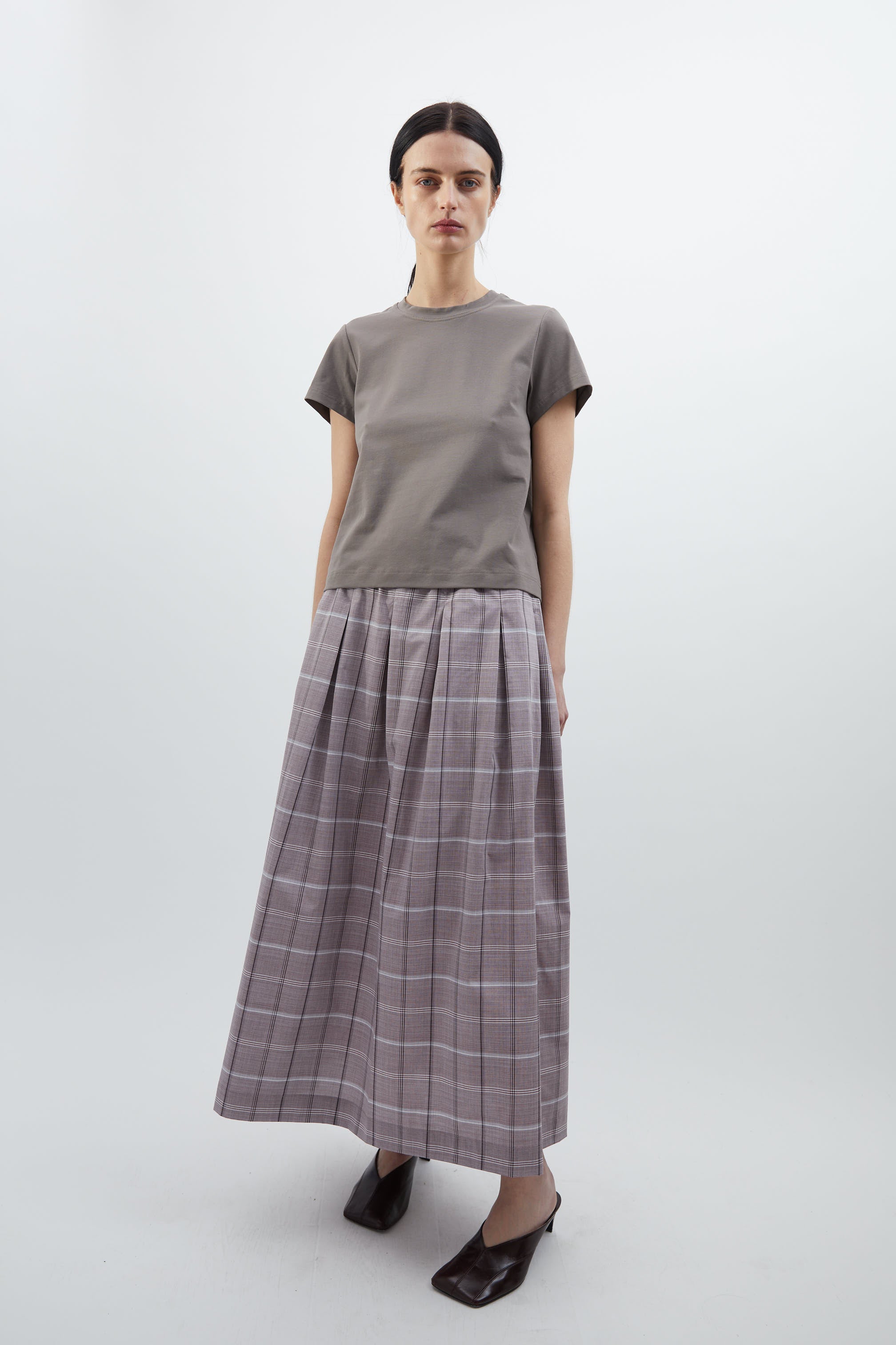 Viola skirt in Big check mauve