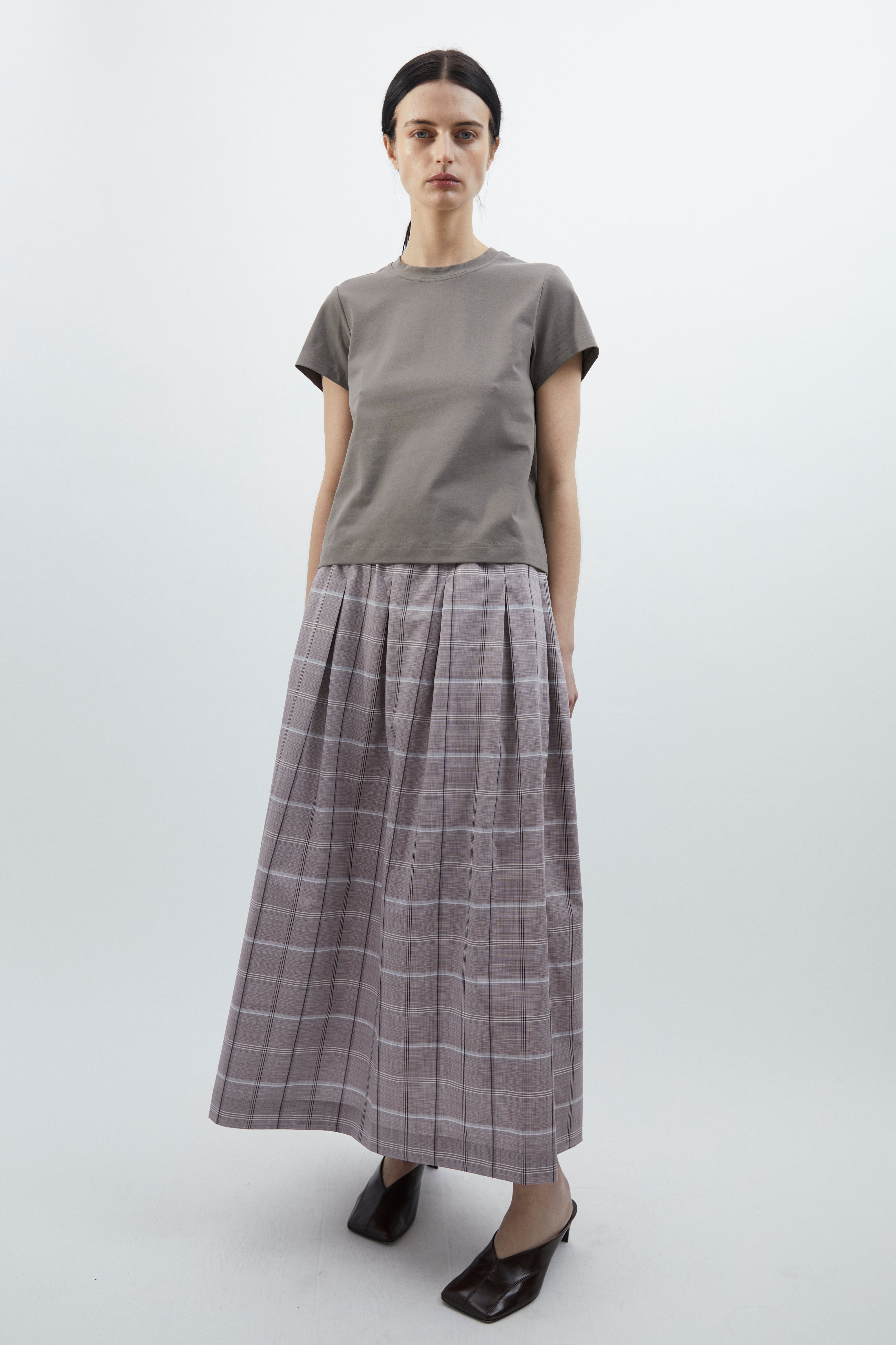 Viola skirt in Big check mauve