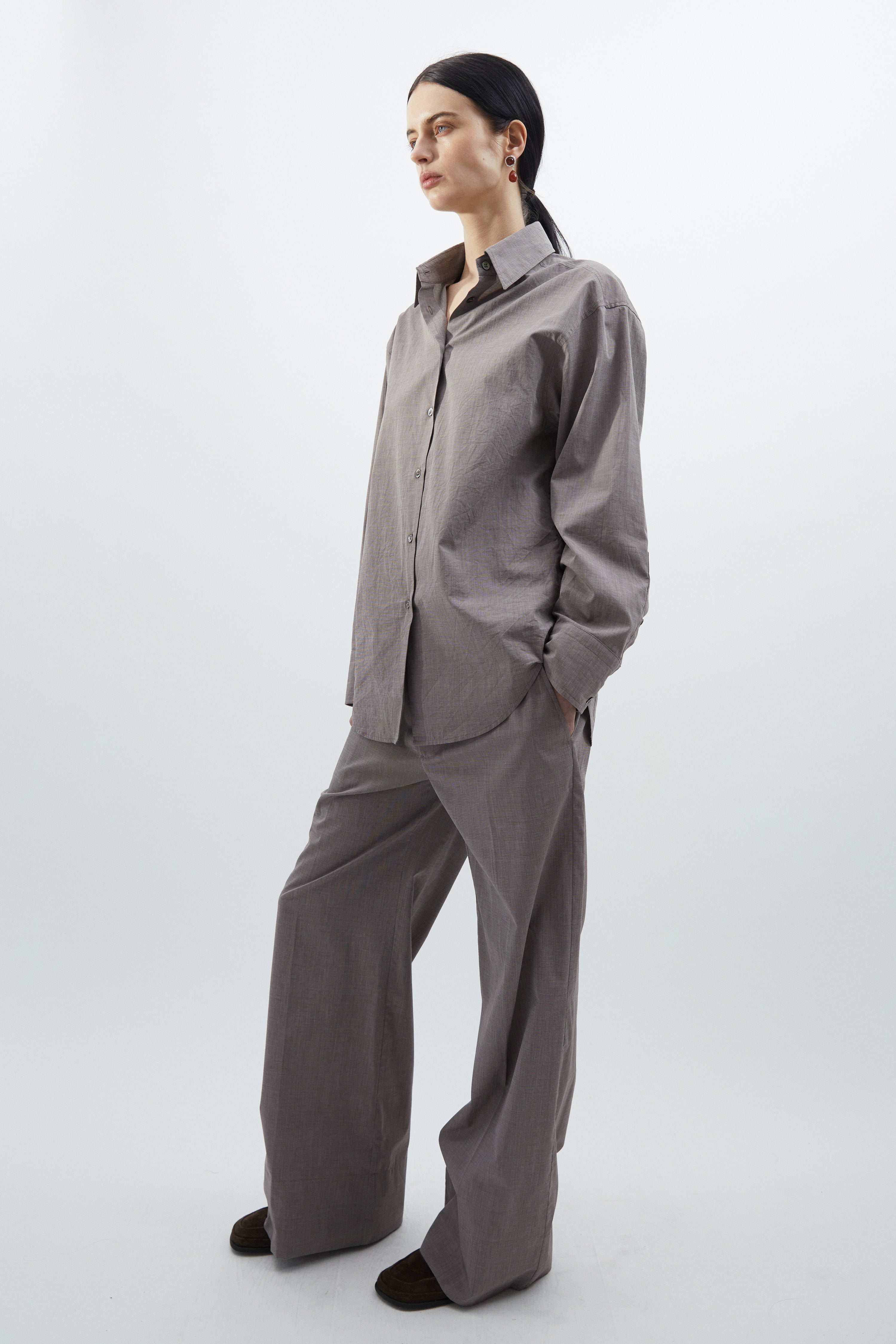 Naomi Shirt in Brown melange