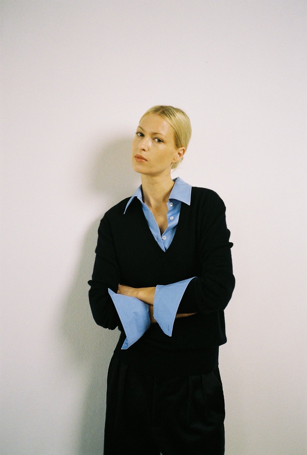 Nomi knit in Navy cashmere wool