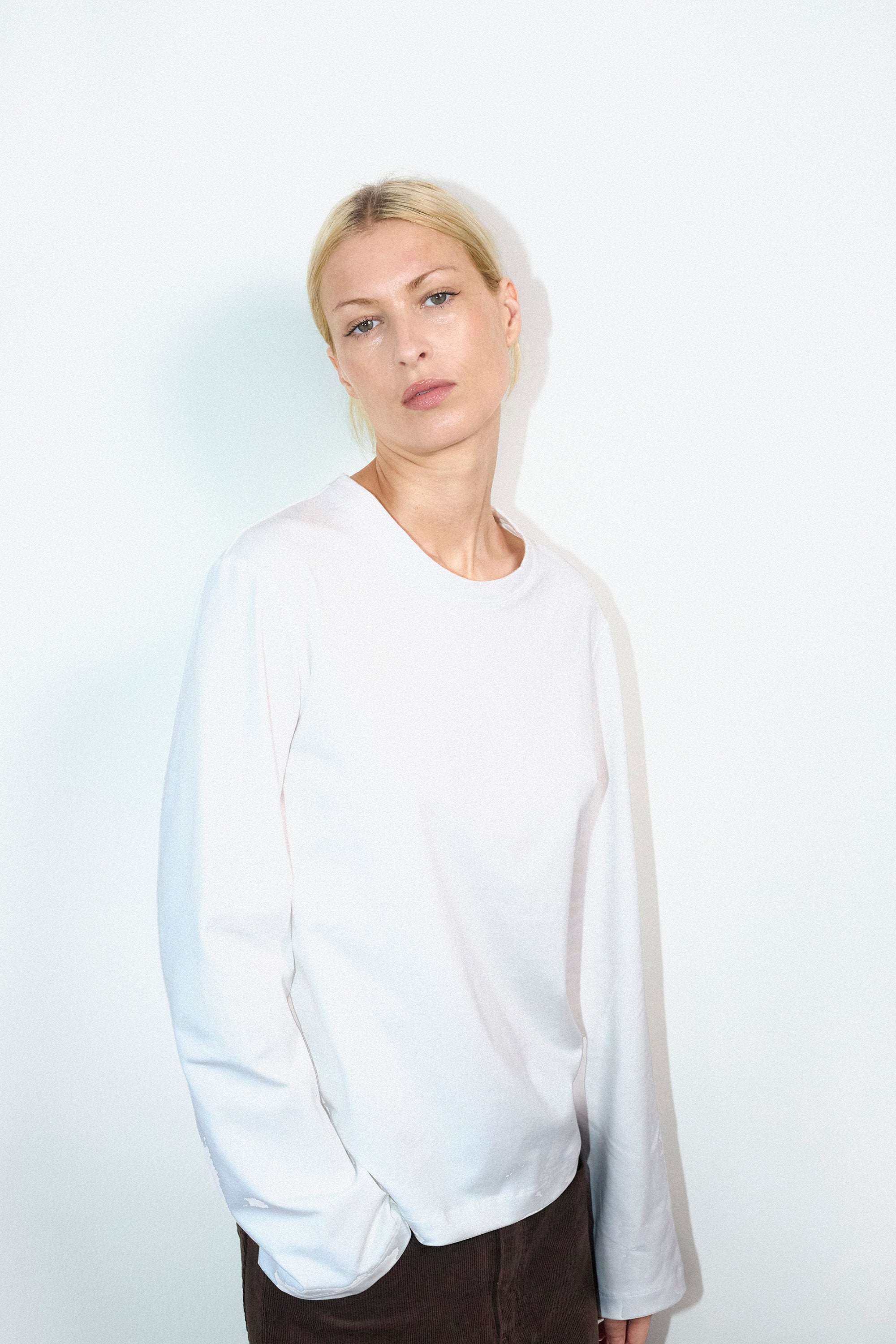 Lærke t-shirt in White cotton