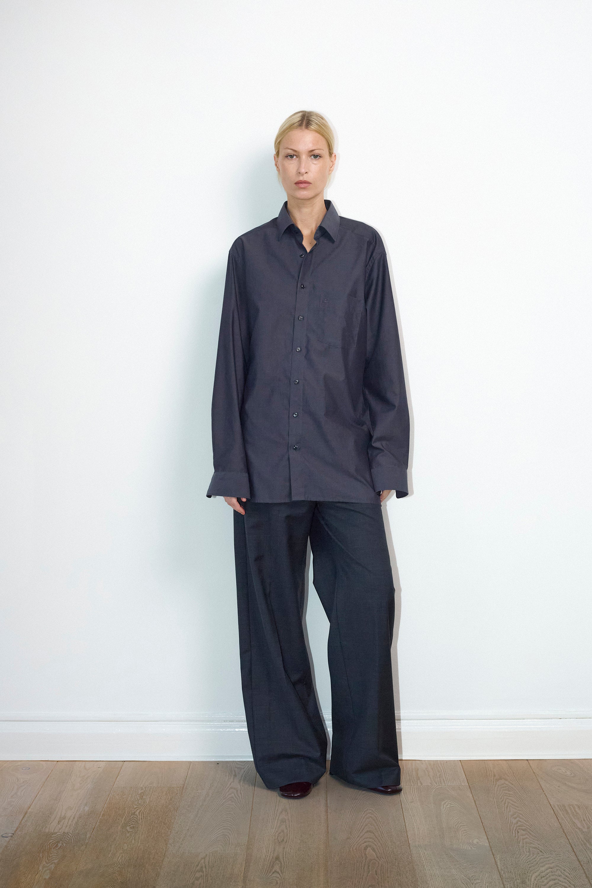 Vintage shirt in dark Grey