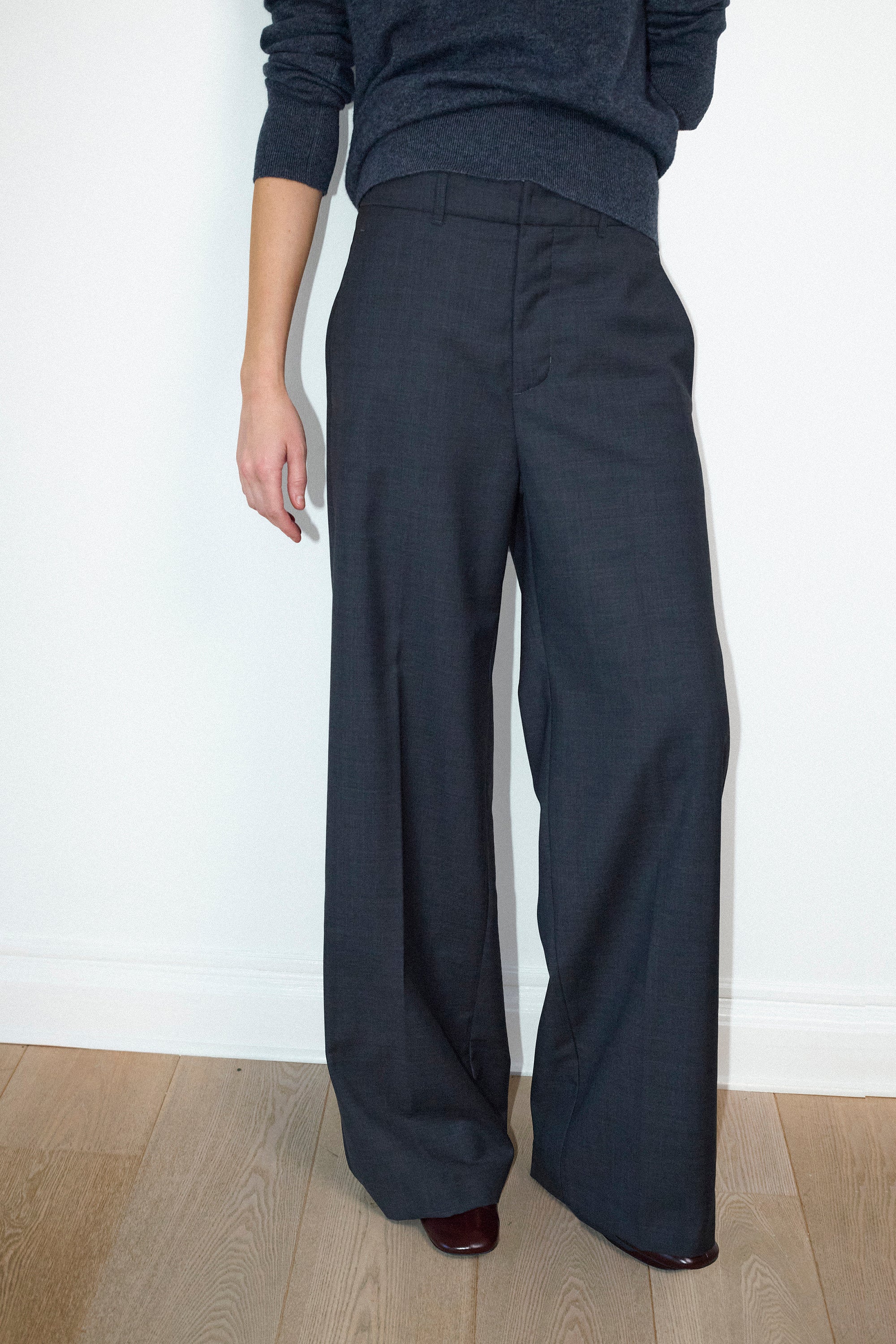 Selma pants in Grey melange