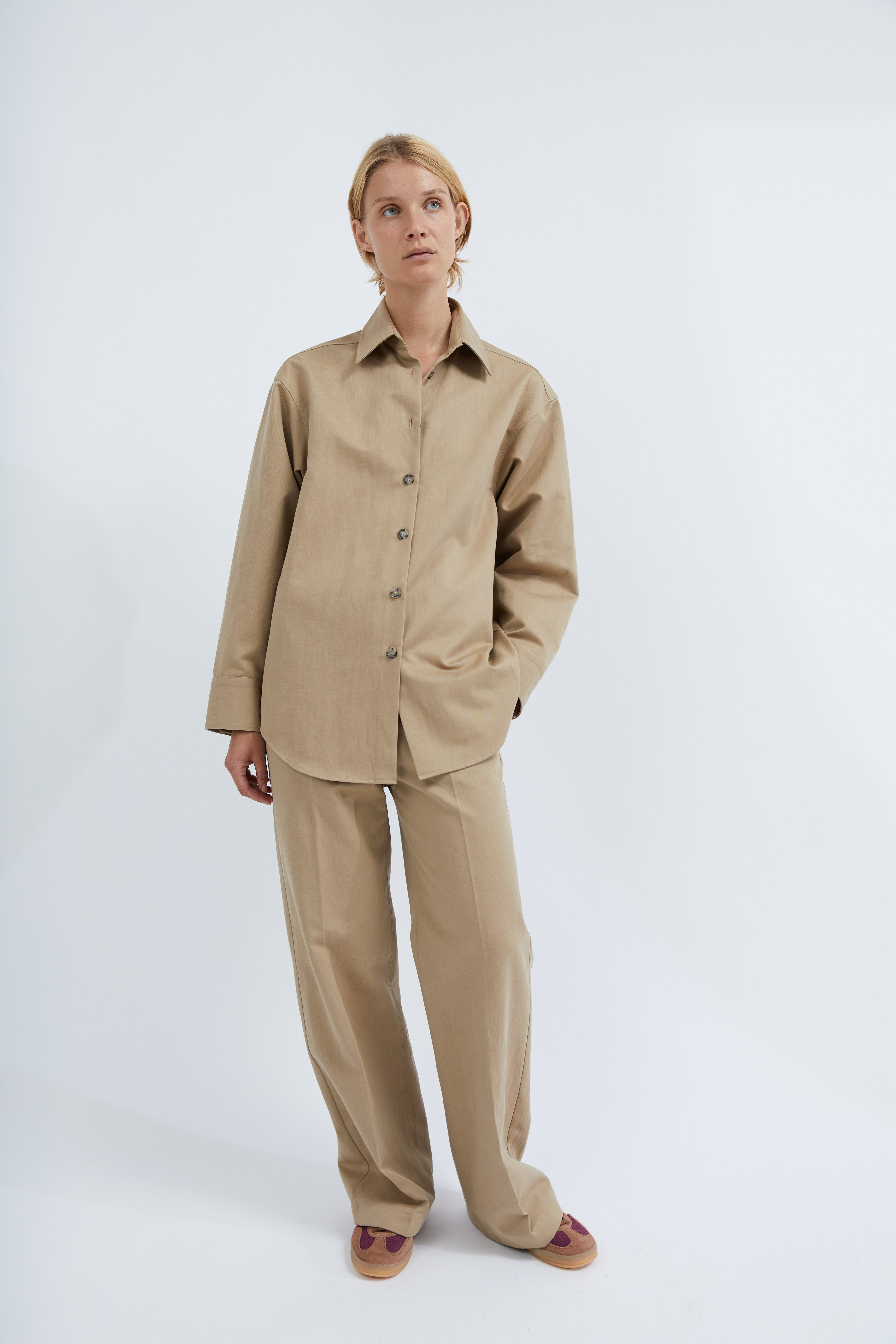 Sia pants in Camel twill