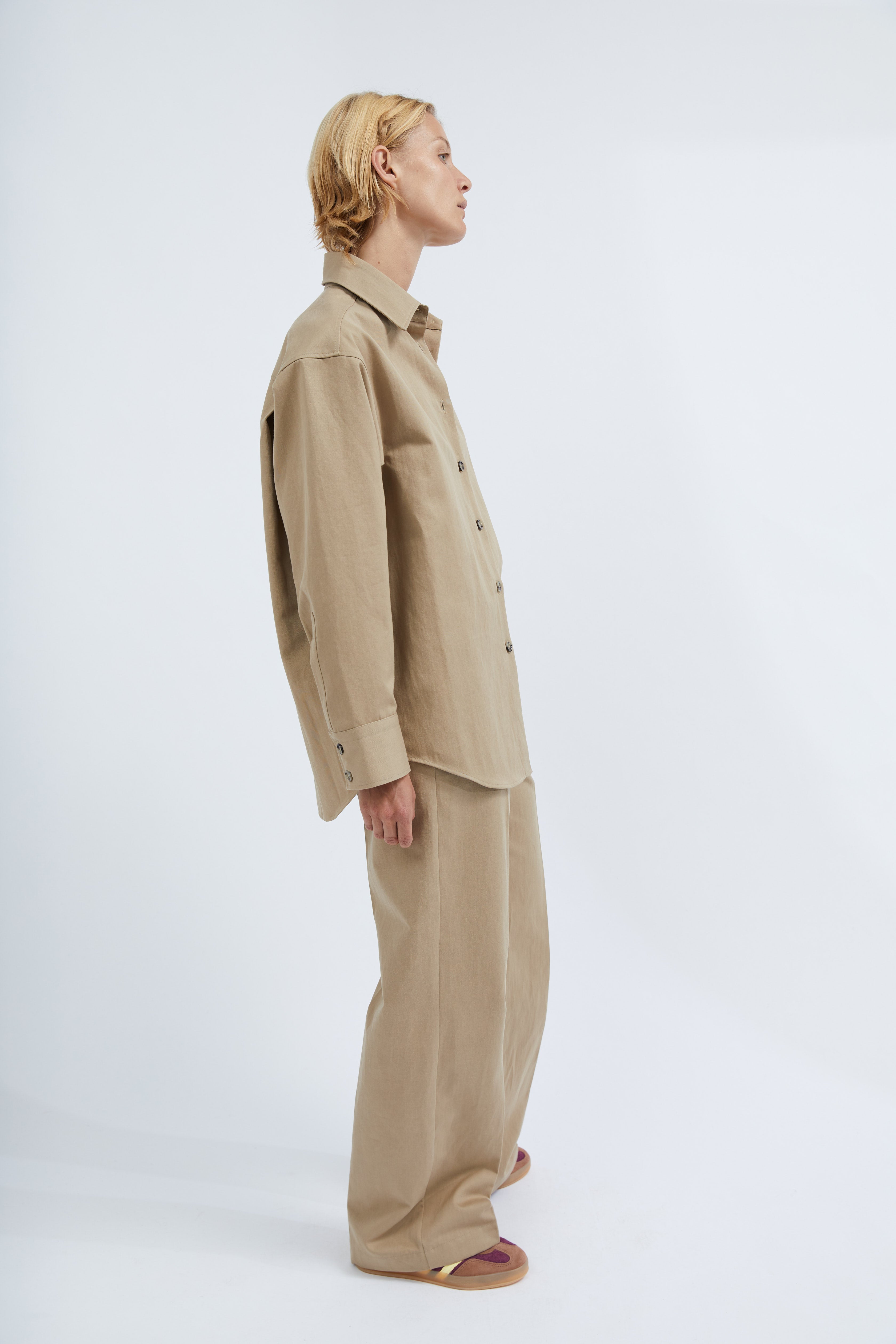 Naomi shirt in Camel twill
