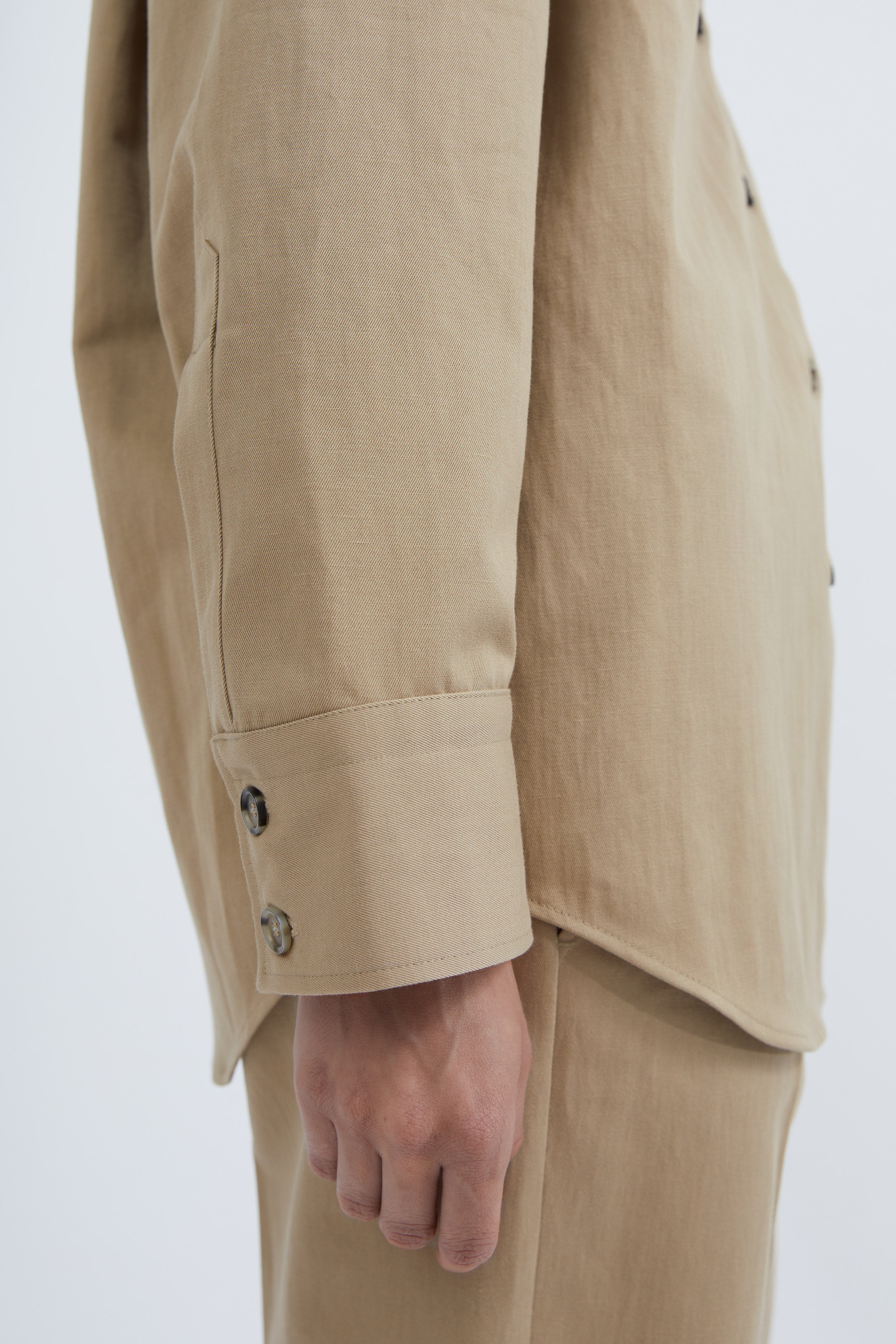 Naomi shirt in Camel twill