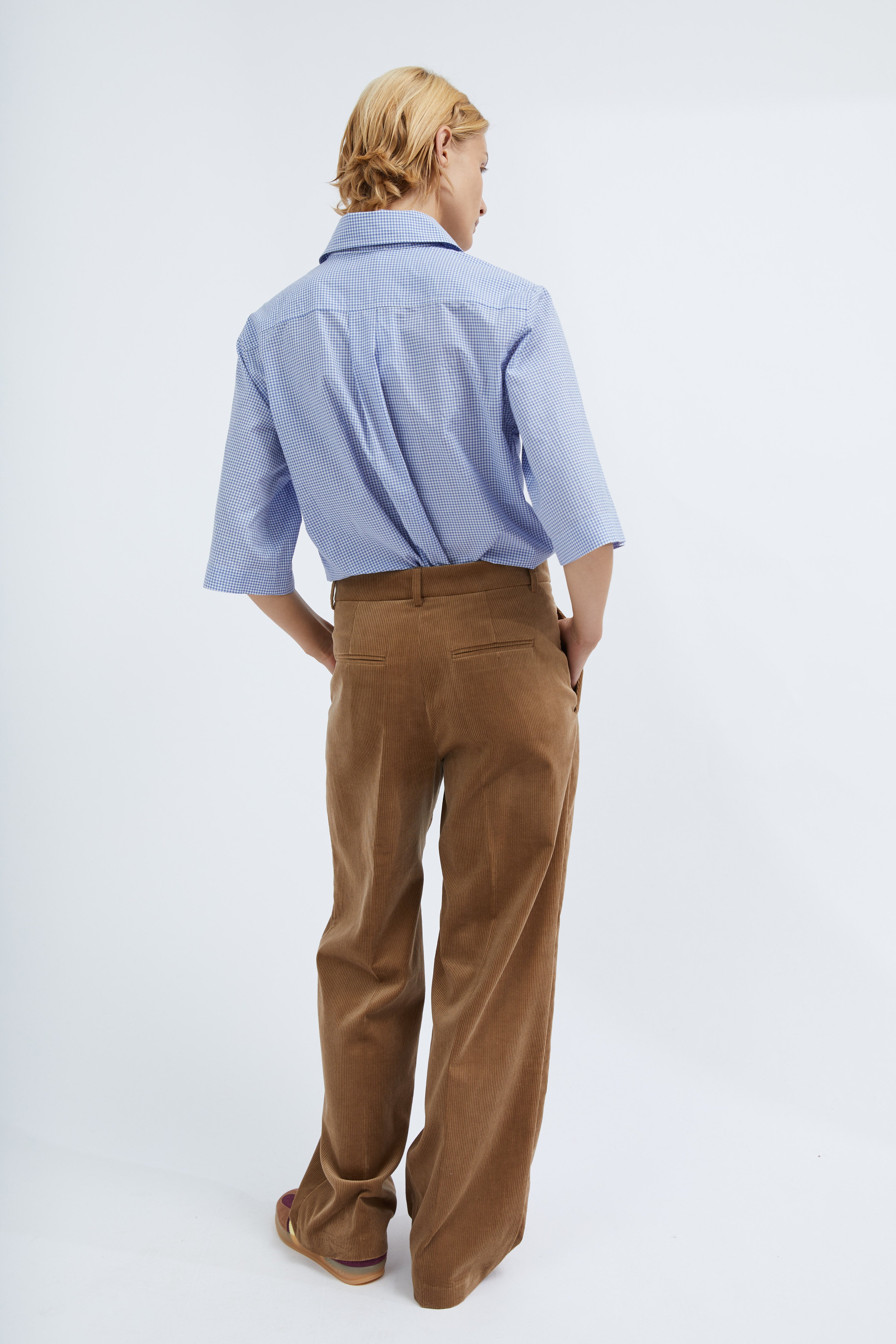 Lia pants in Camel corduroy