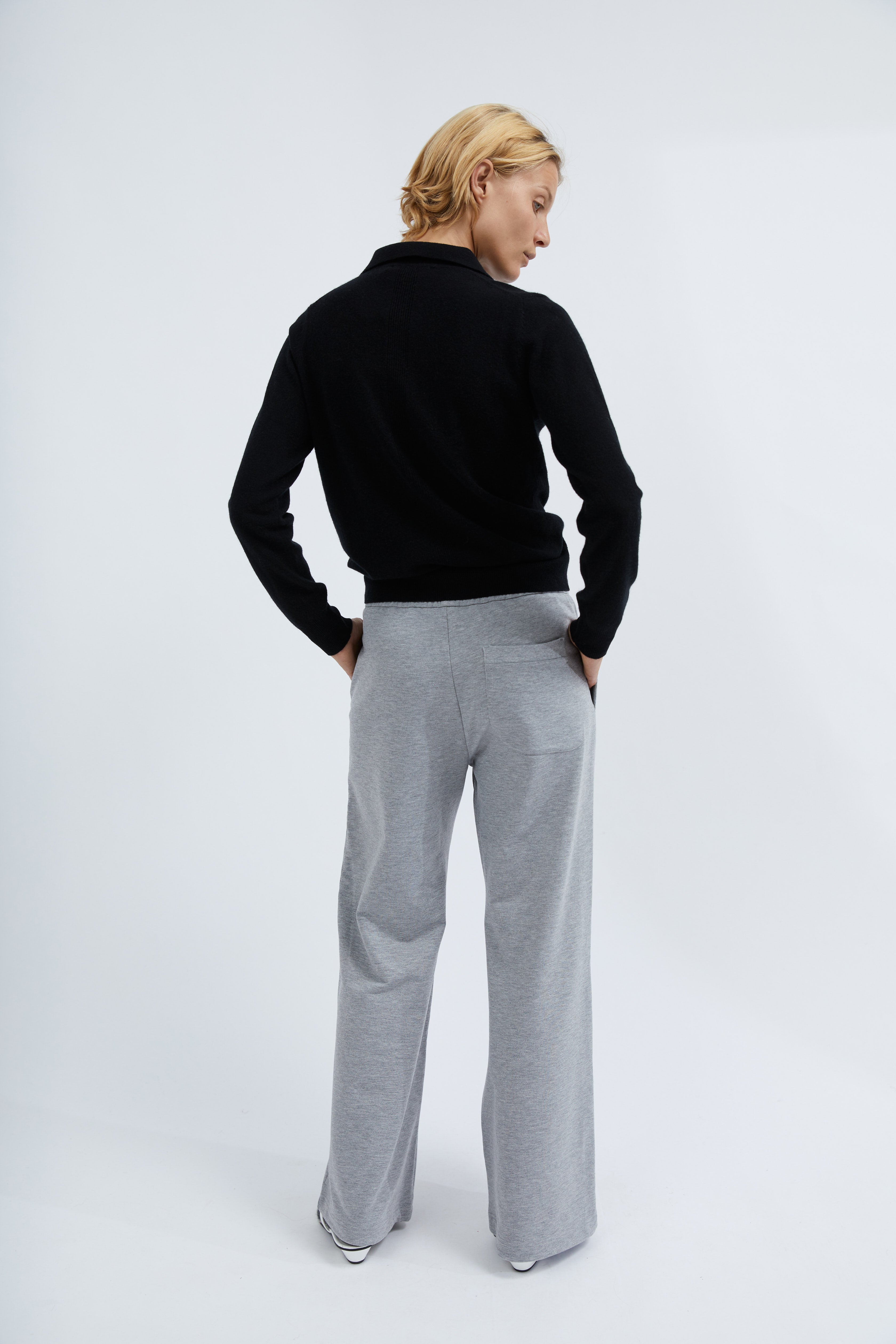 Elina polo knit in Black