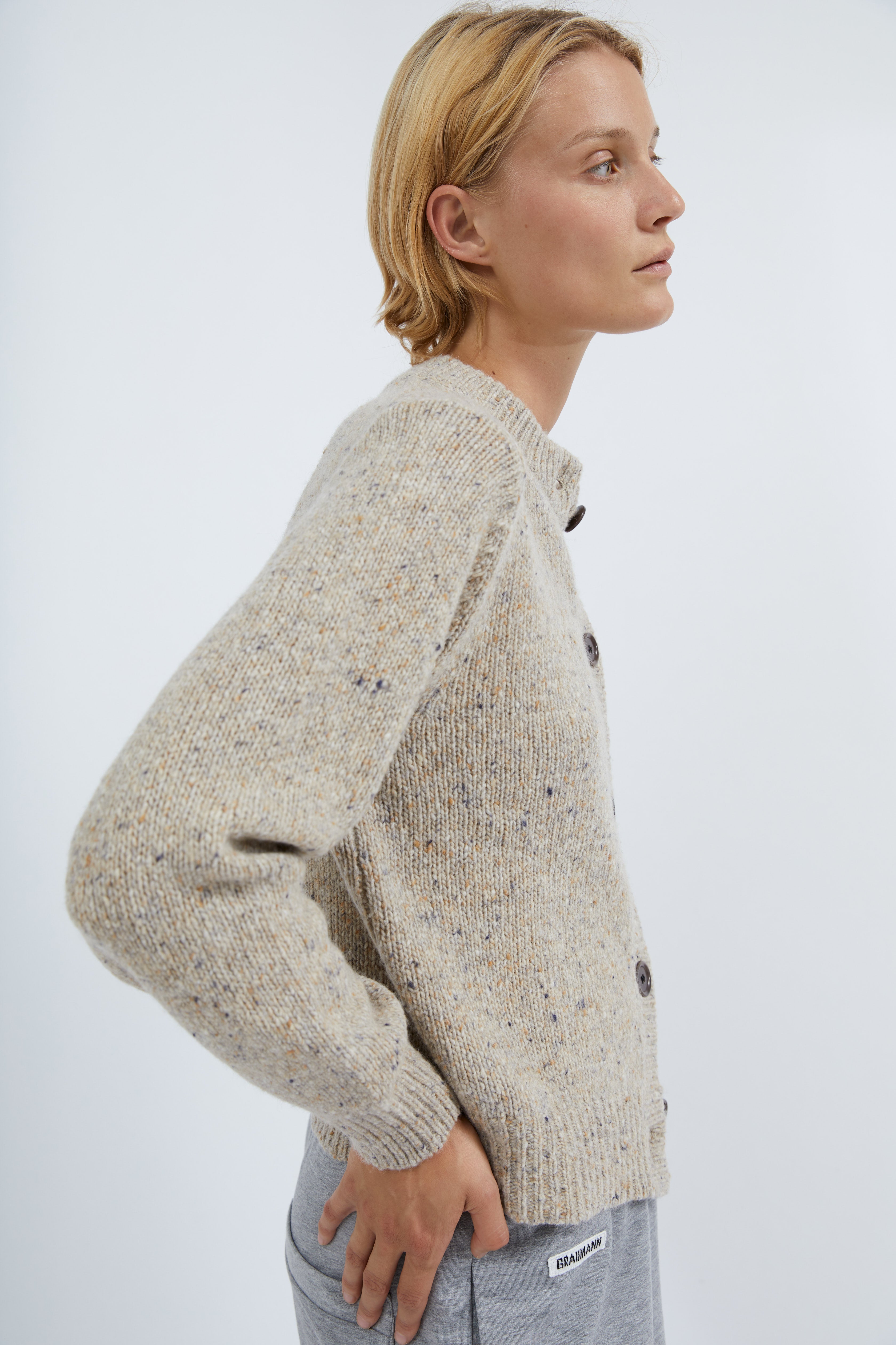 Zita cardigan in Oatcake