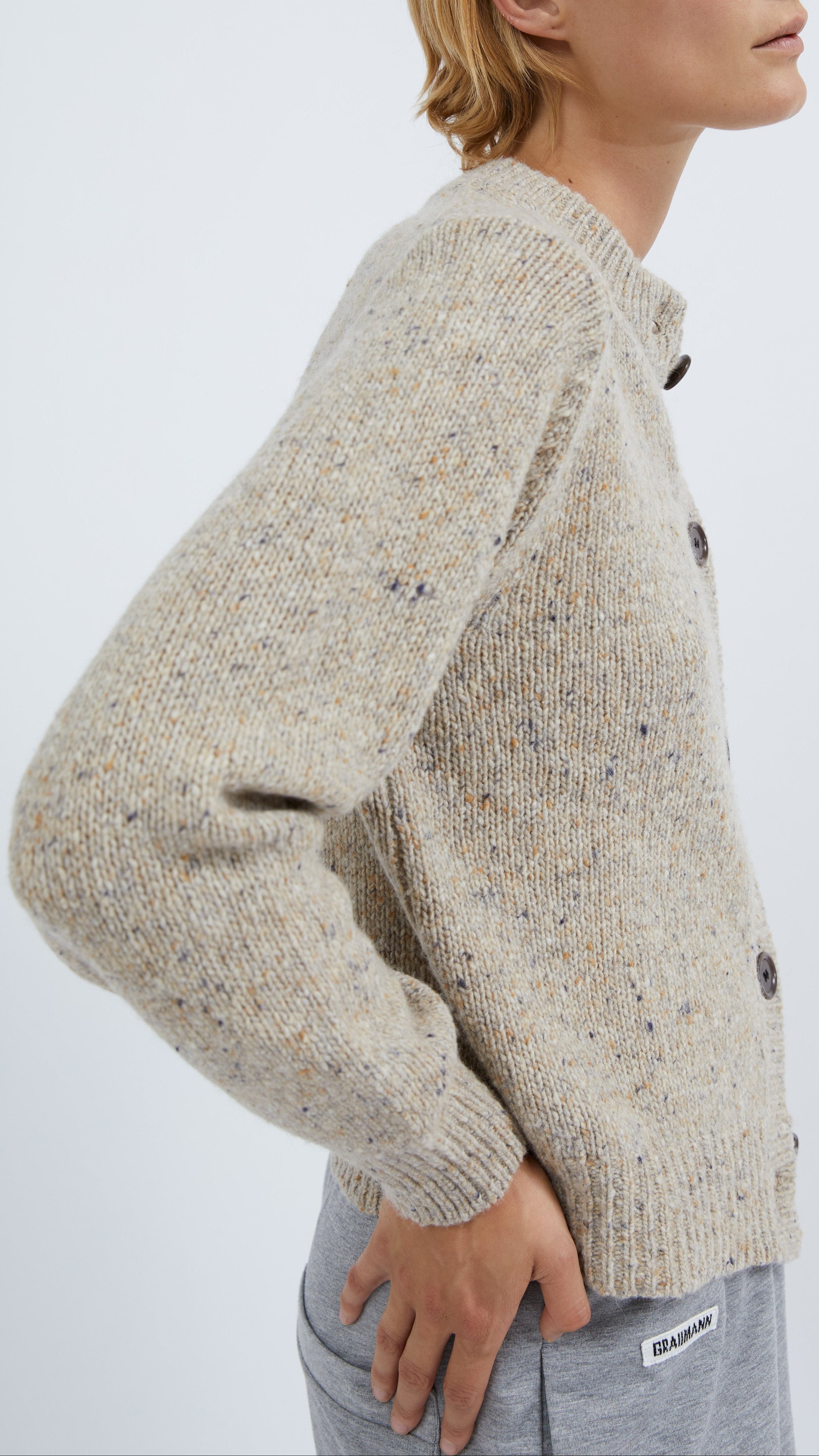 Zita cardigan in Oatcake