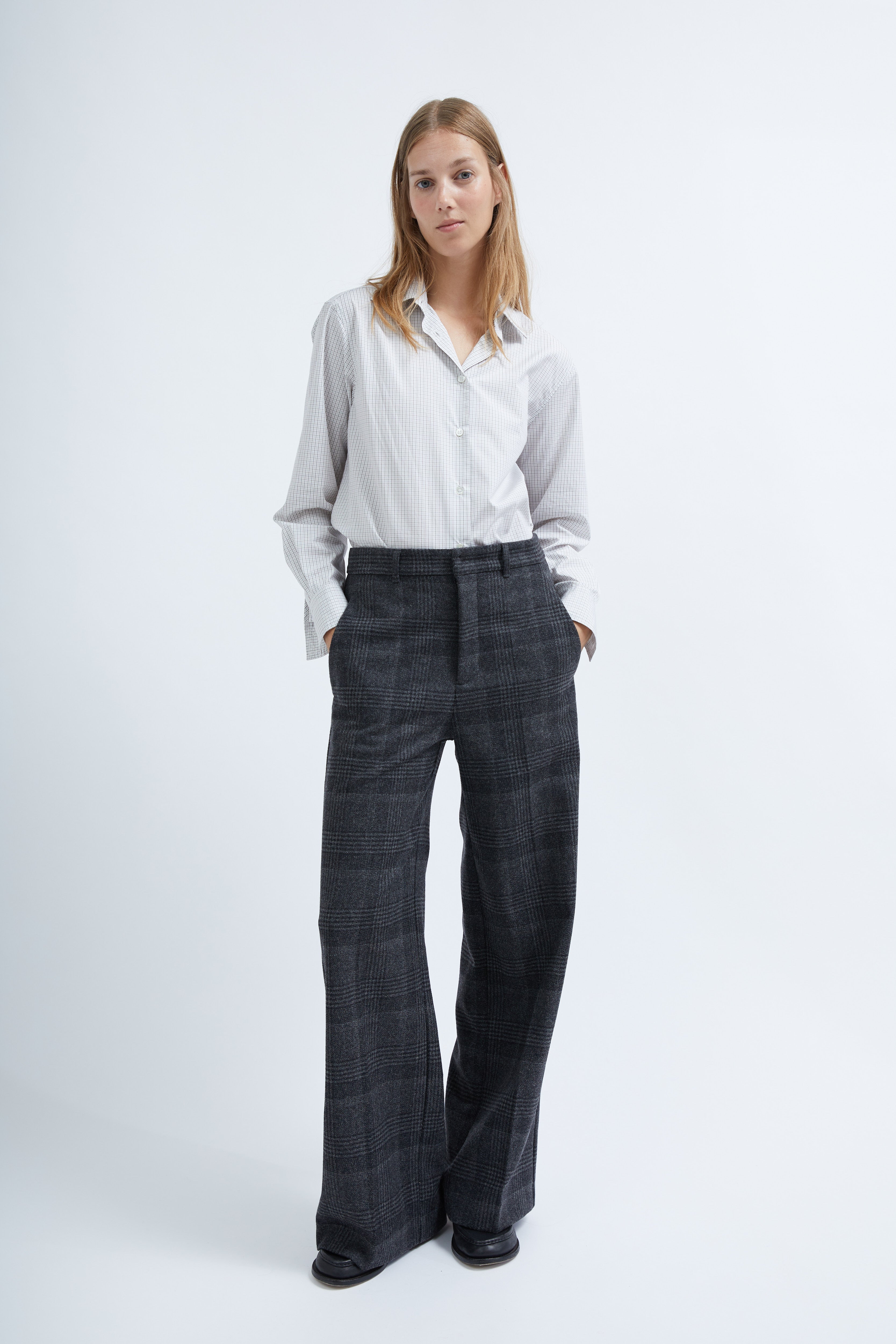 Selma pants in Checked wool