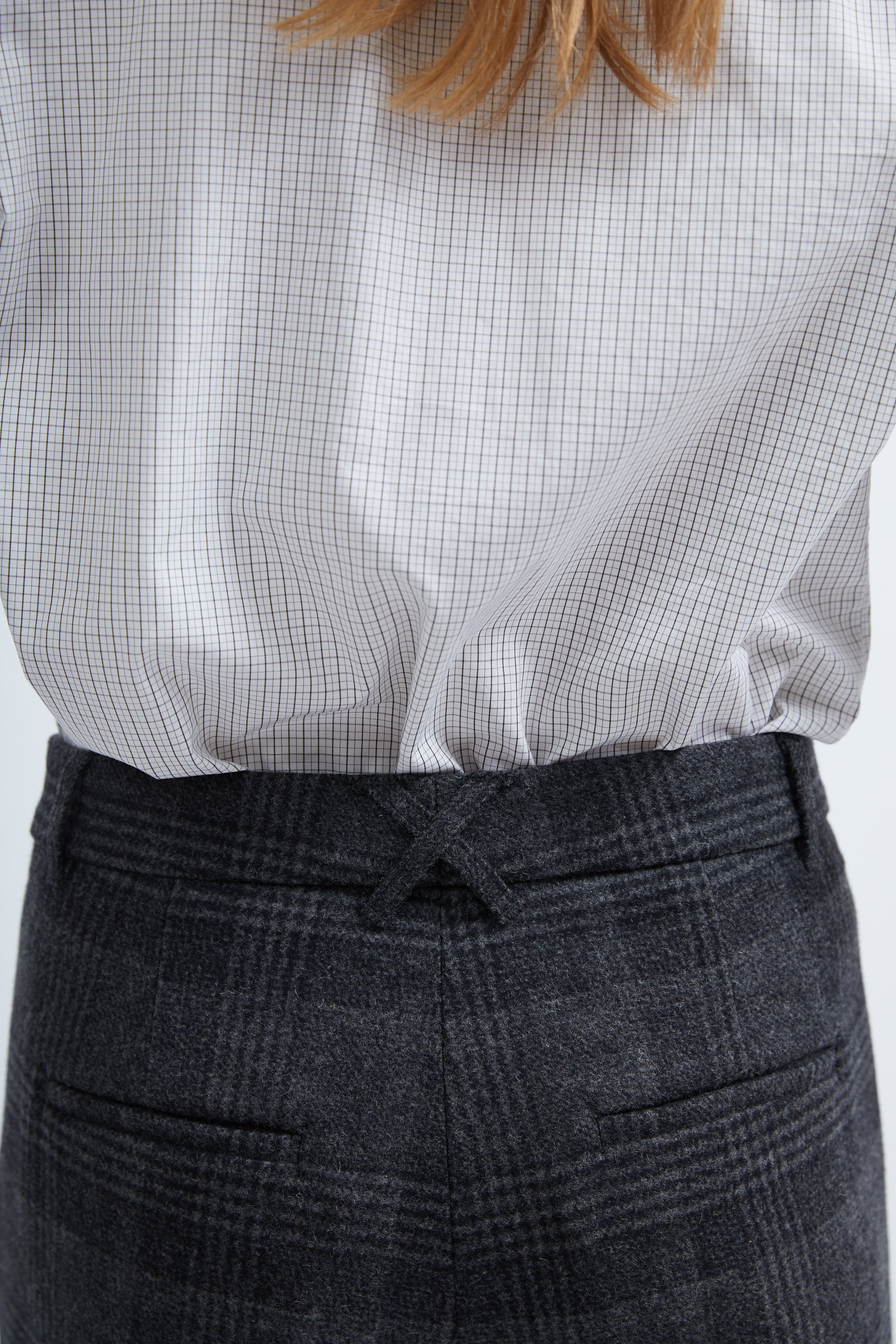 Selma pants in Checked wool