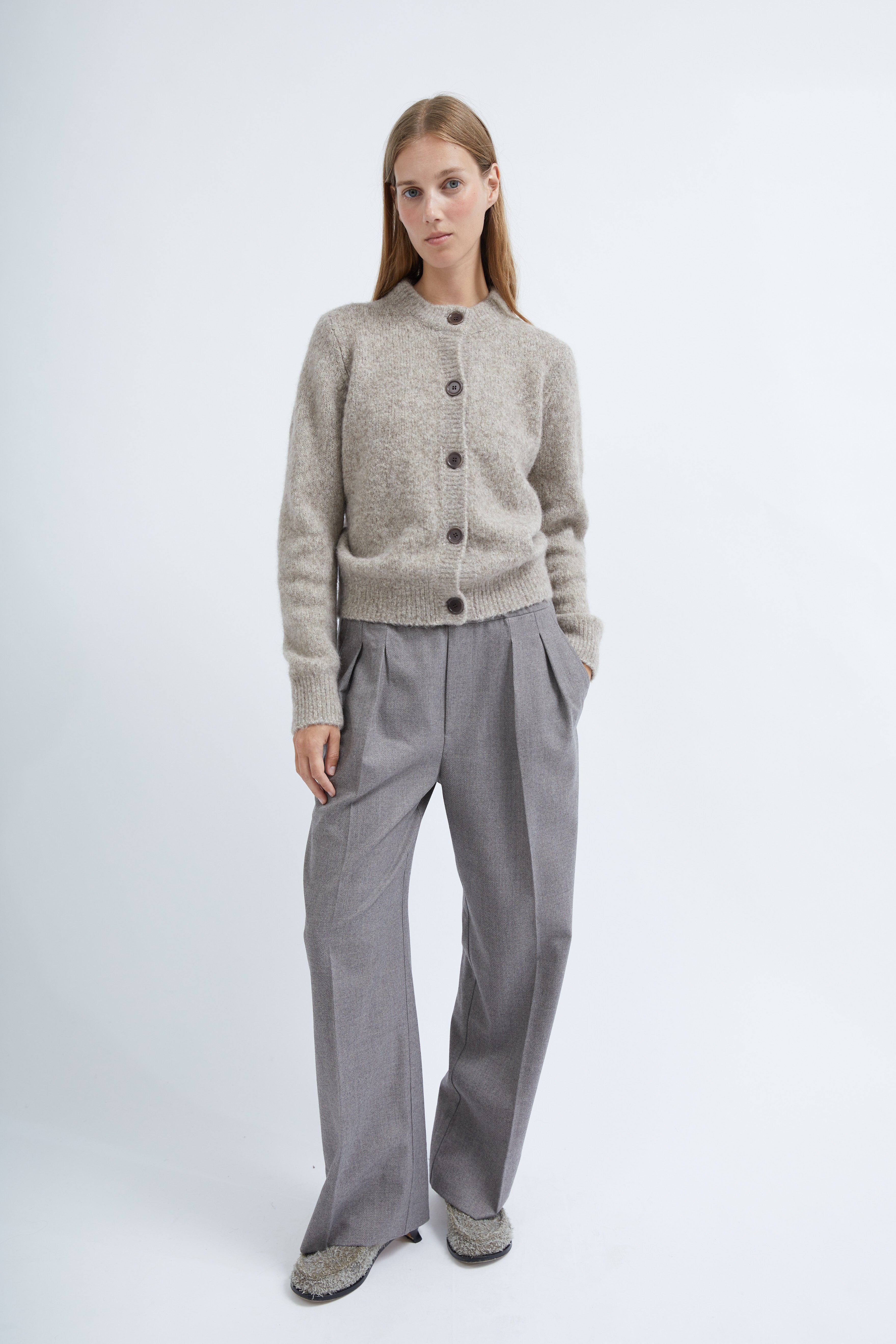Ola pants in Nature light wool