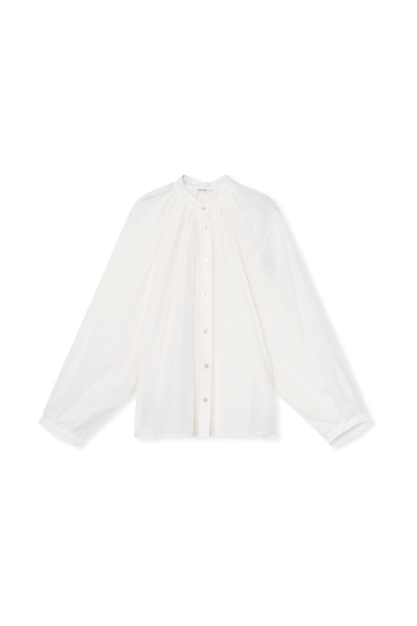 Melissa Shirt - Luxury Cotton Silk - White