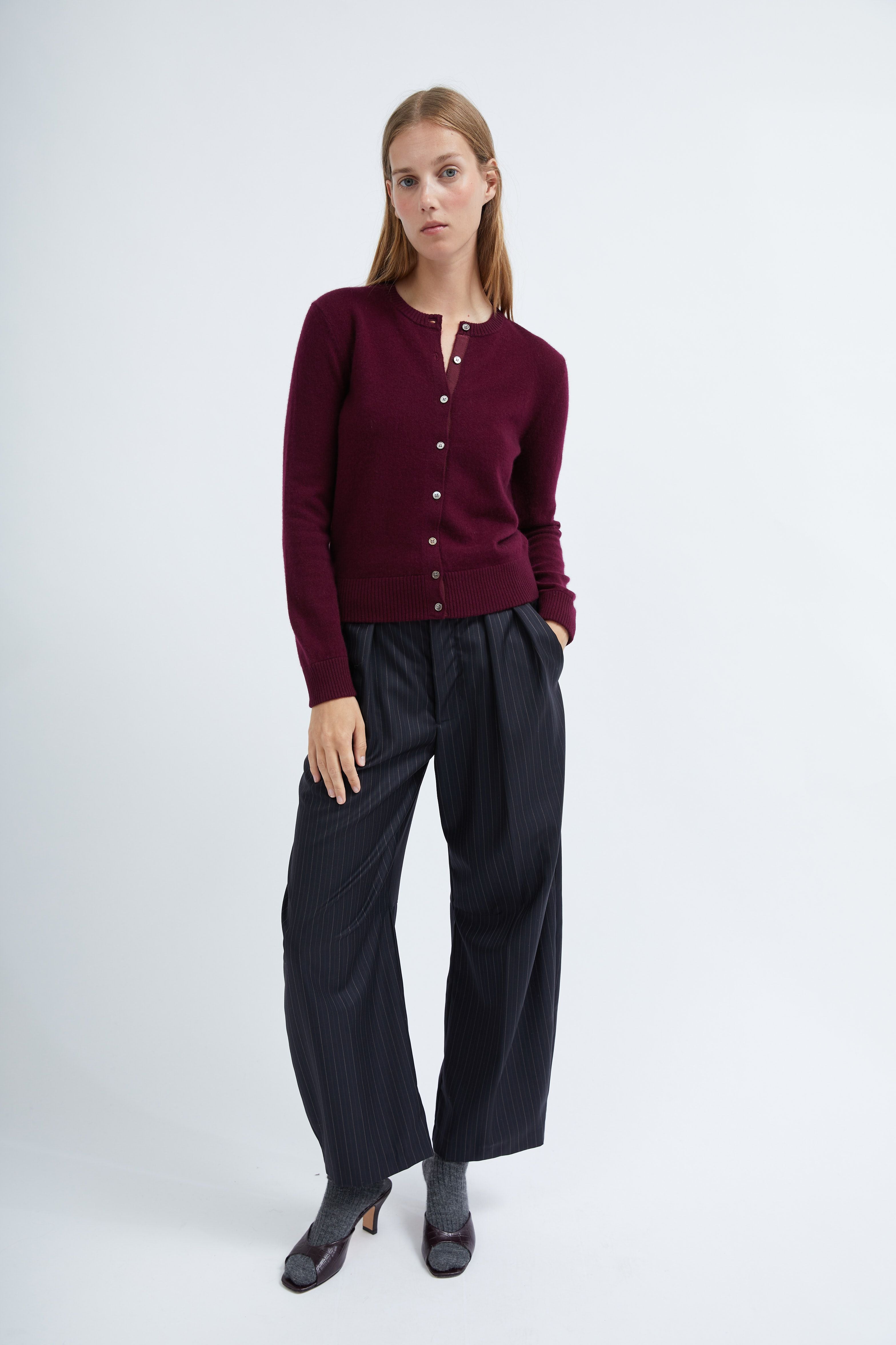 Coco cardigan in Wine