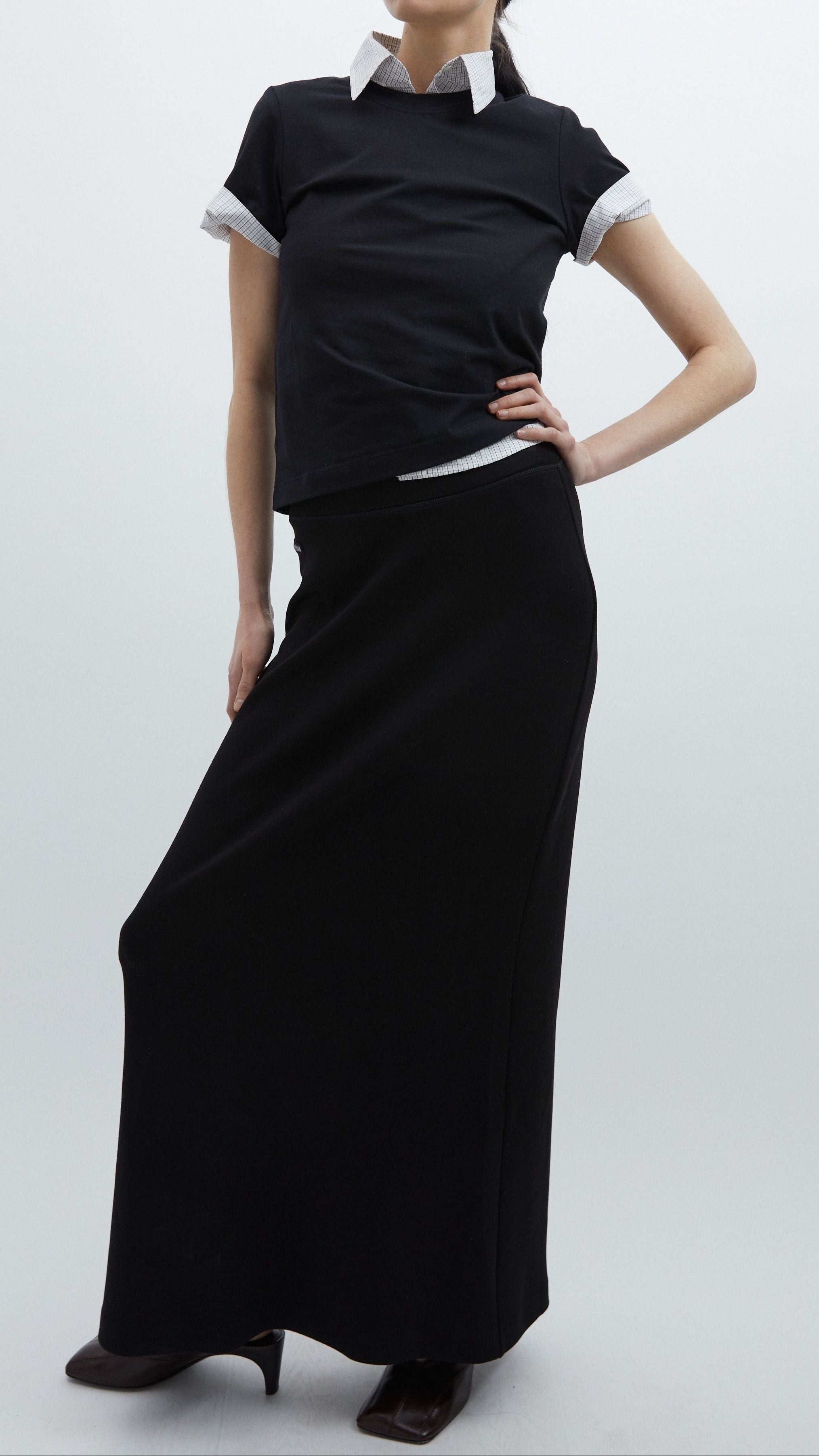 India Skirt in Create Jersey