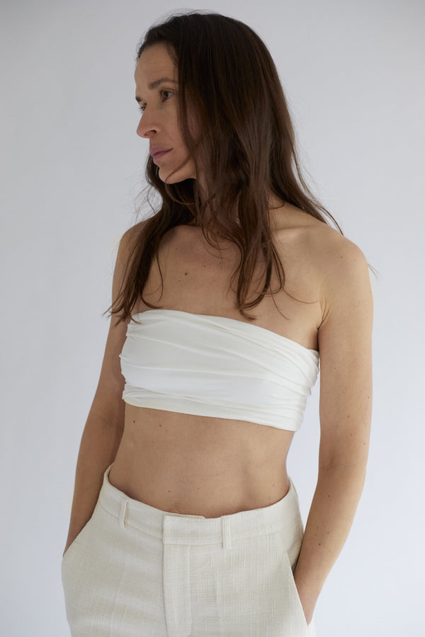 Astrid Top - Bamboo  - White