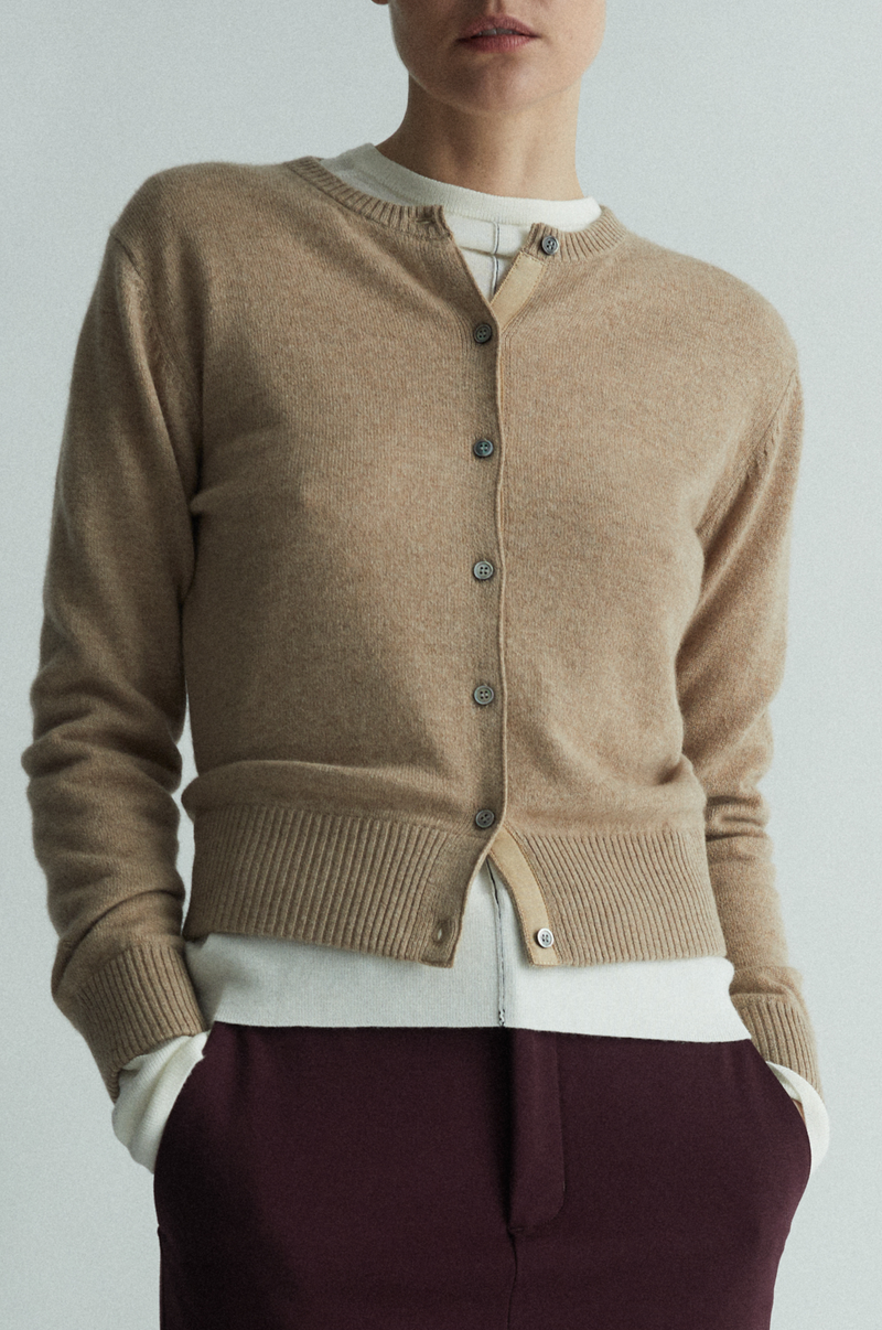 Coco Cardigan - 100% Cashmere - Camel