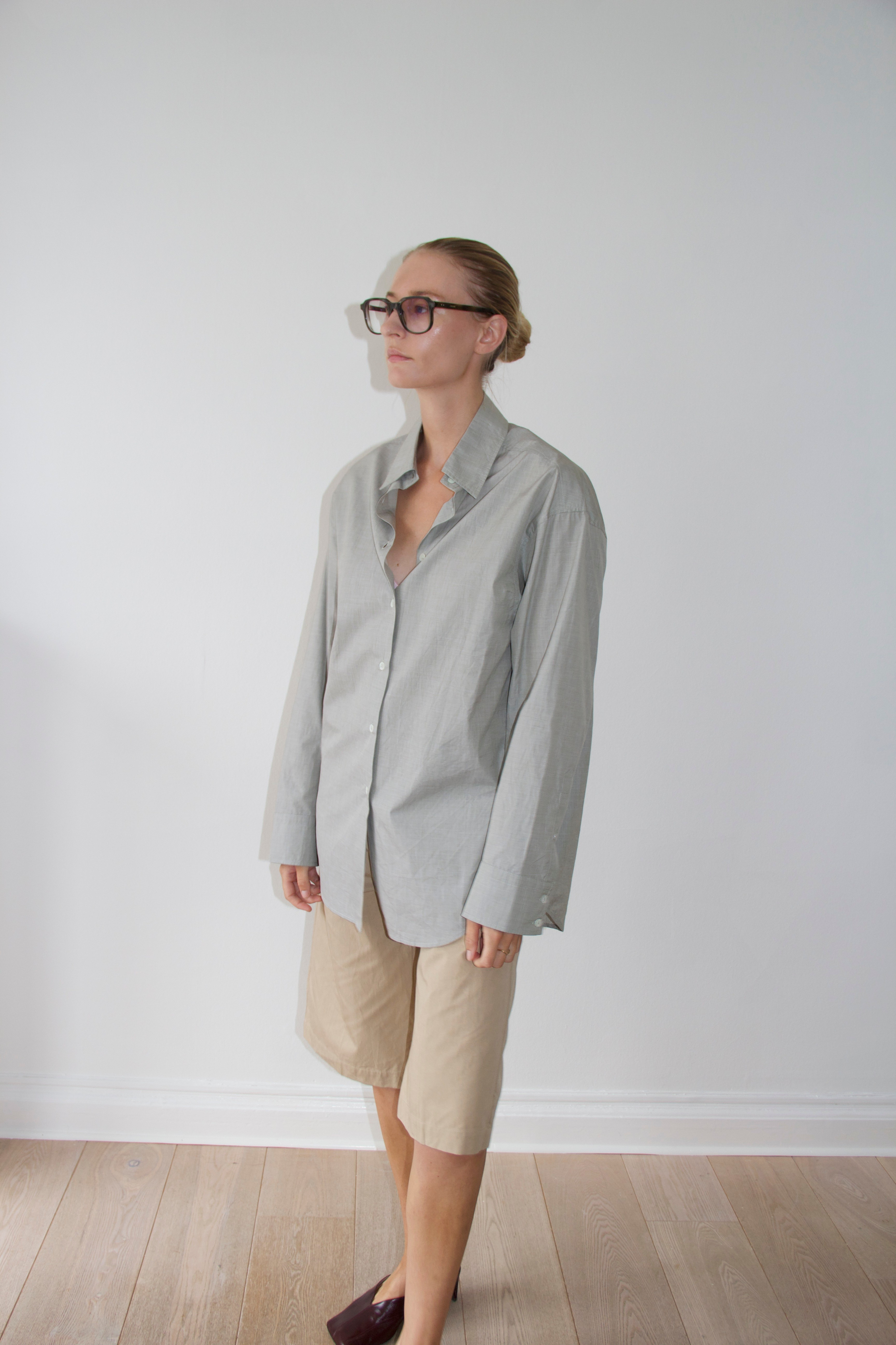 Naomi shirt in Khaki melange