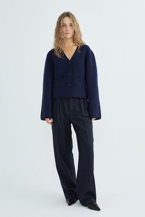 Lia Pants - Cool Wool  - Marine