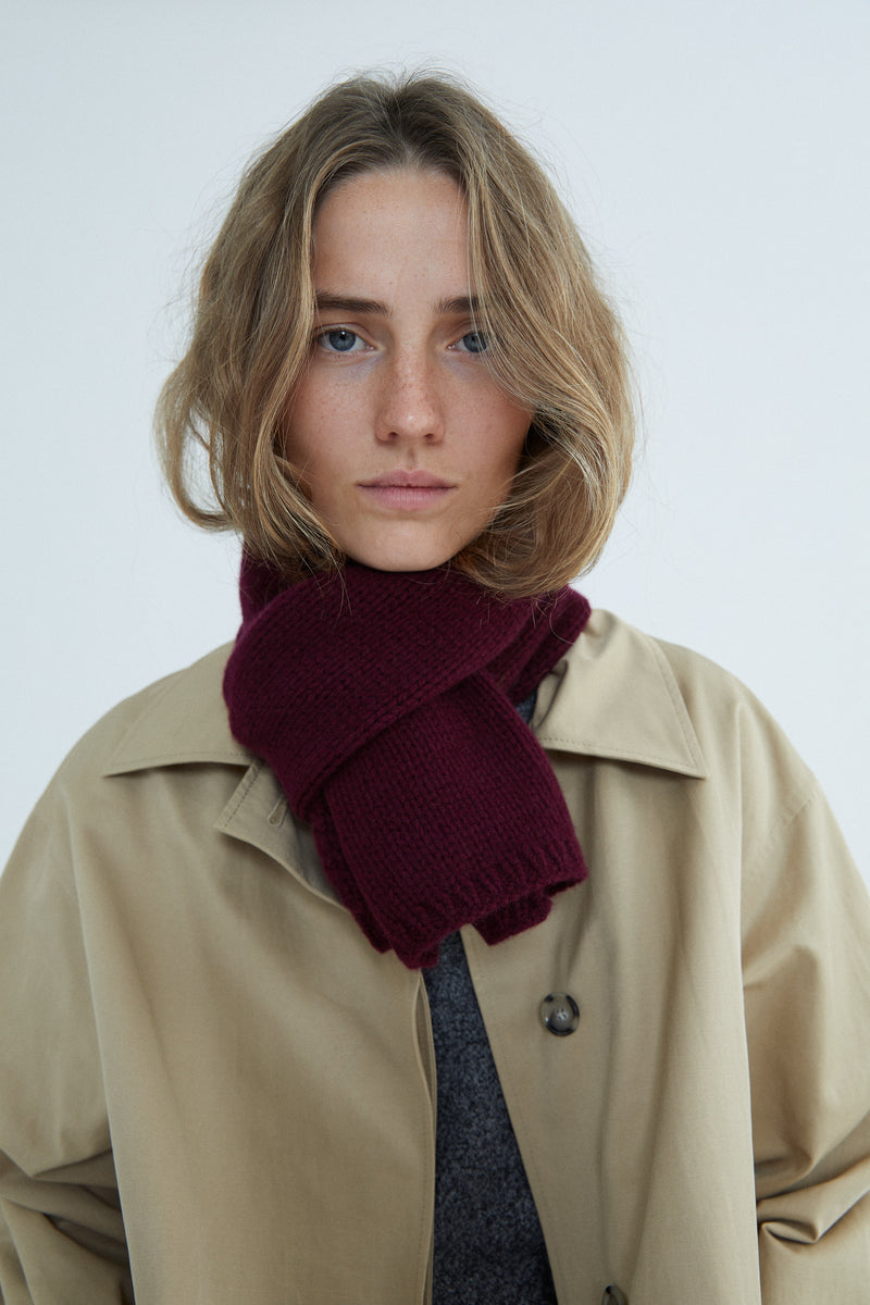 Dina Scarf - 100% Cashmere - Burgundy