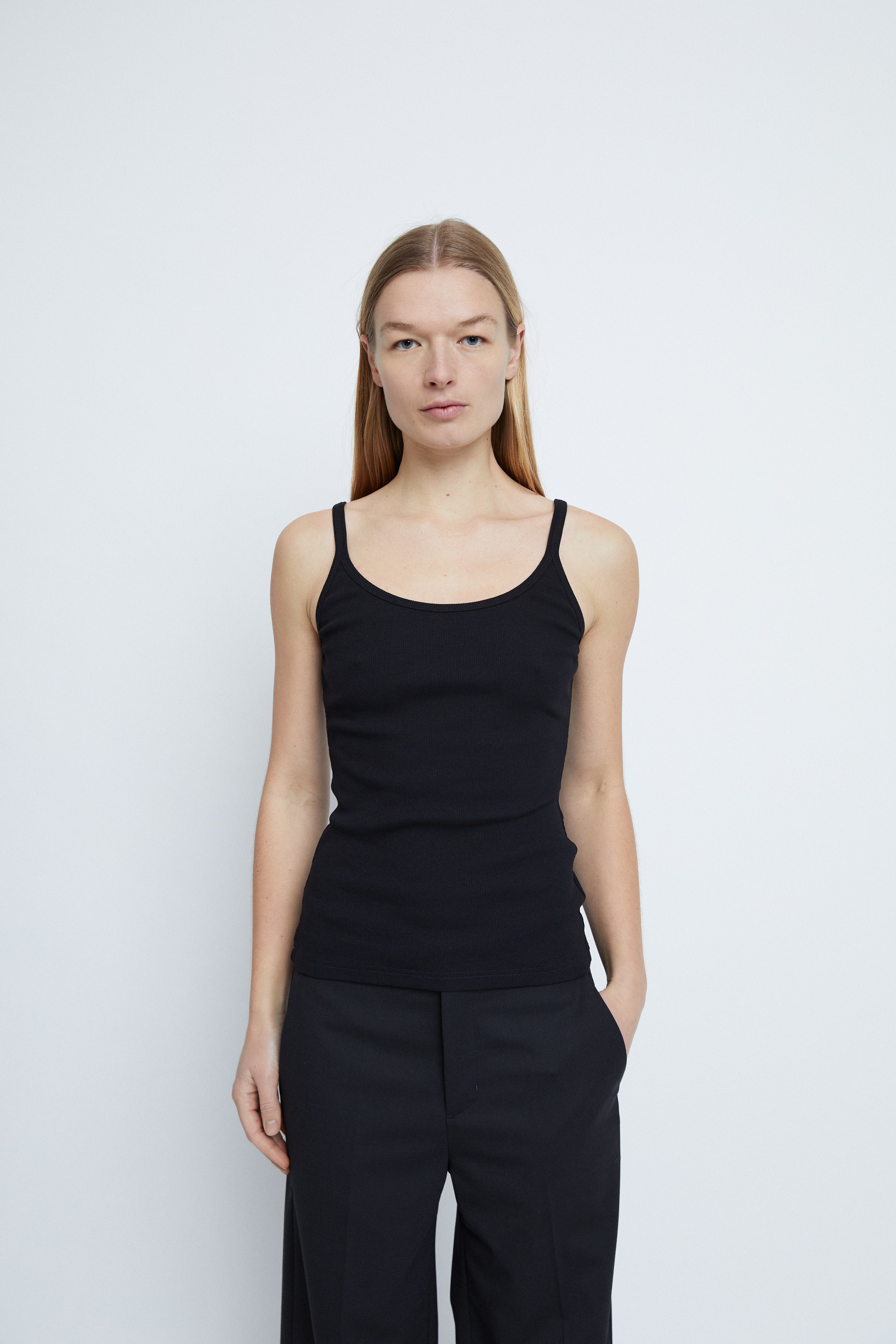 Vega tank top in Organic cotton rib