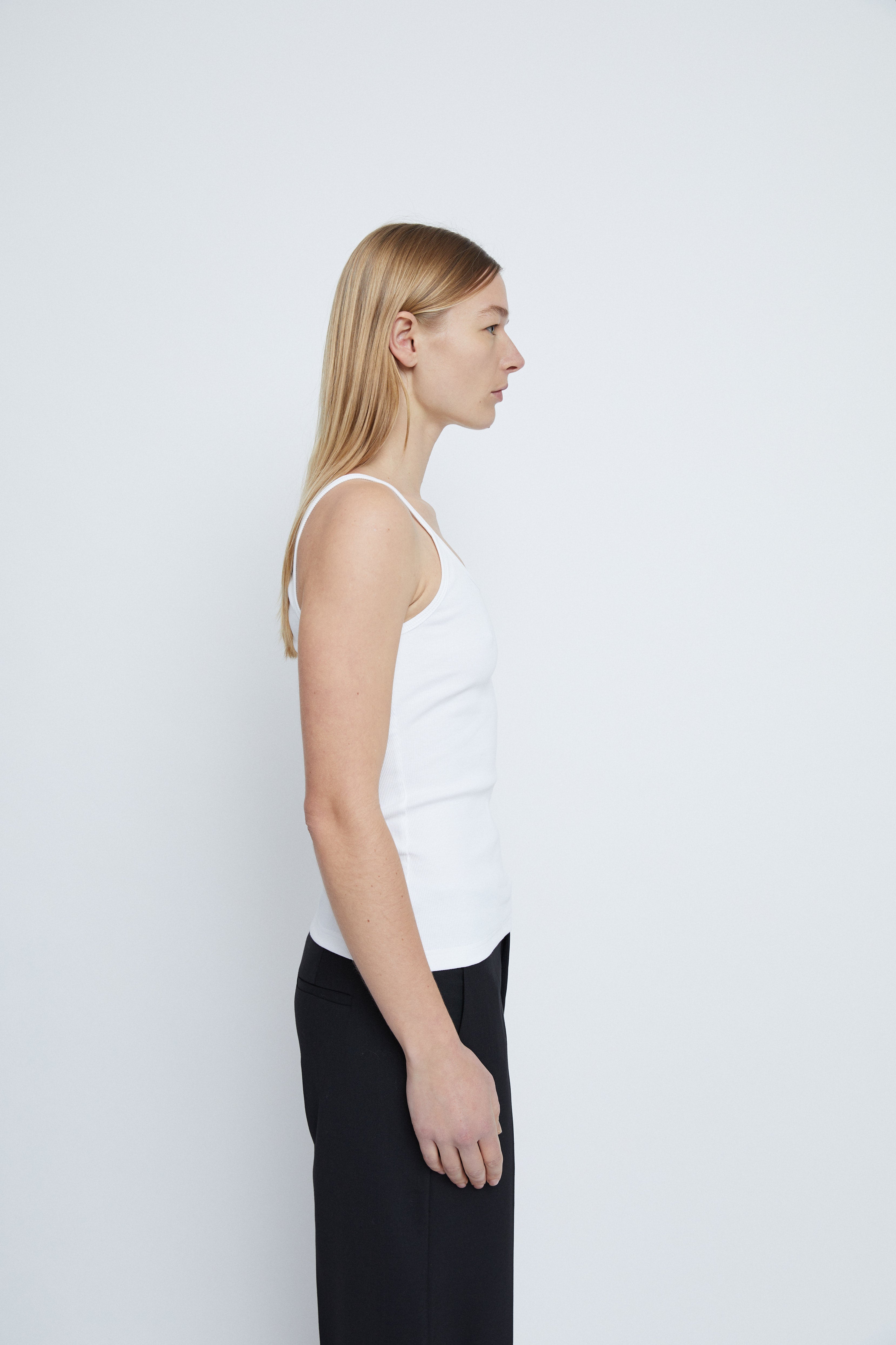 Vega tank top in Organic cotton rib