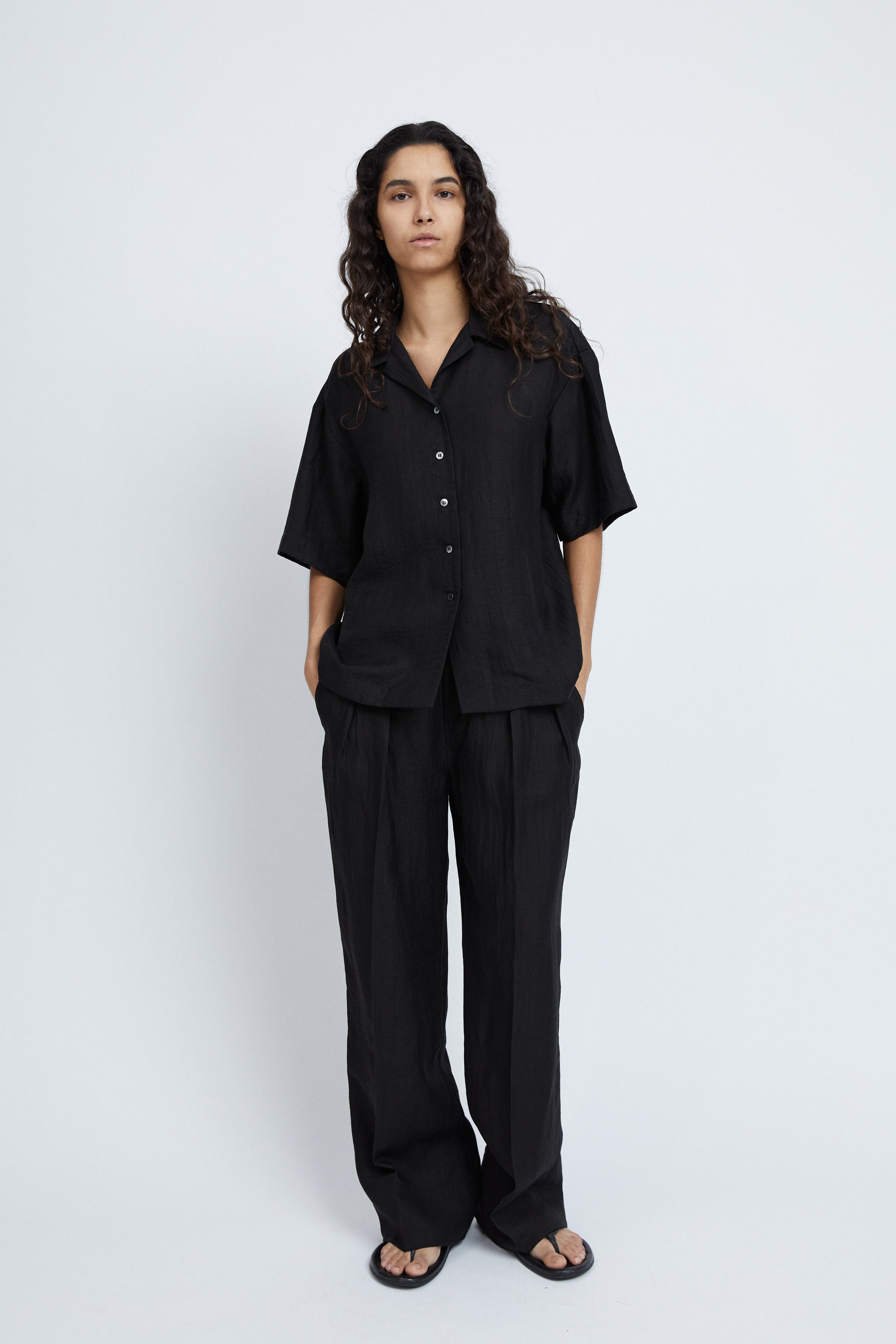 Jonna Shirt in Crashed Linen