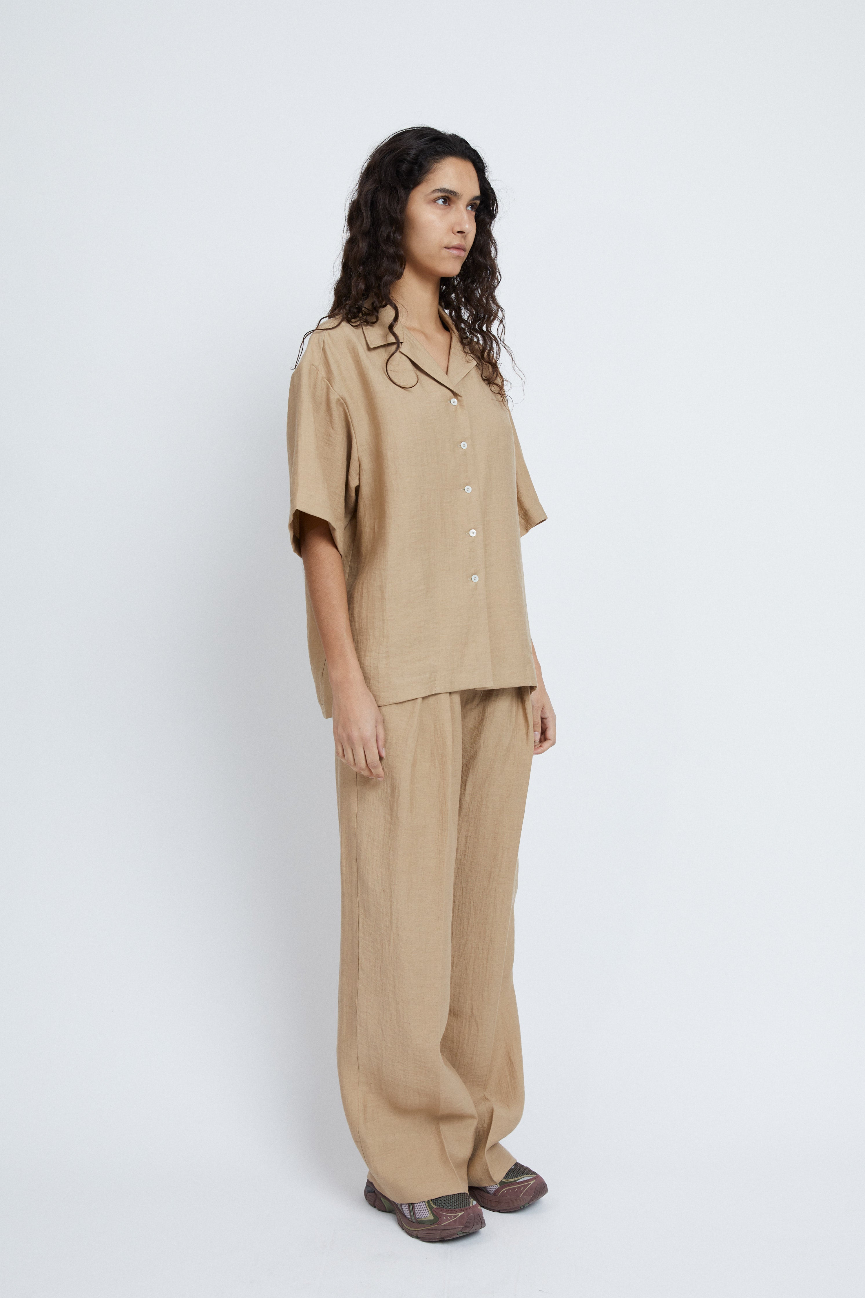 Jonna Shirt in Crashed Linen