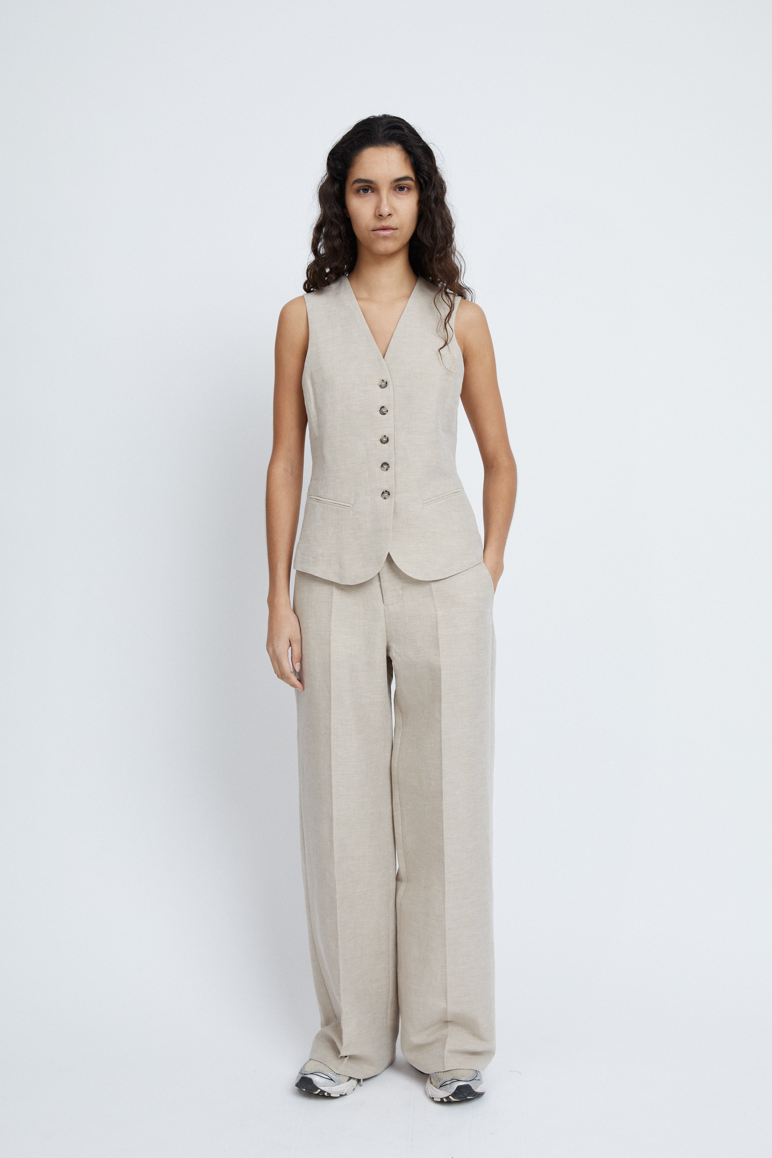 Selma Pants in Cotton Linen