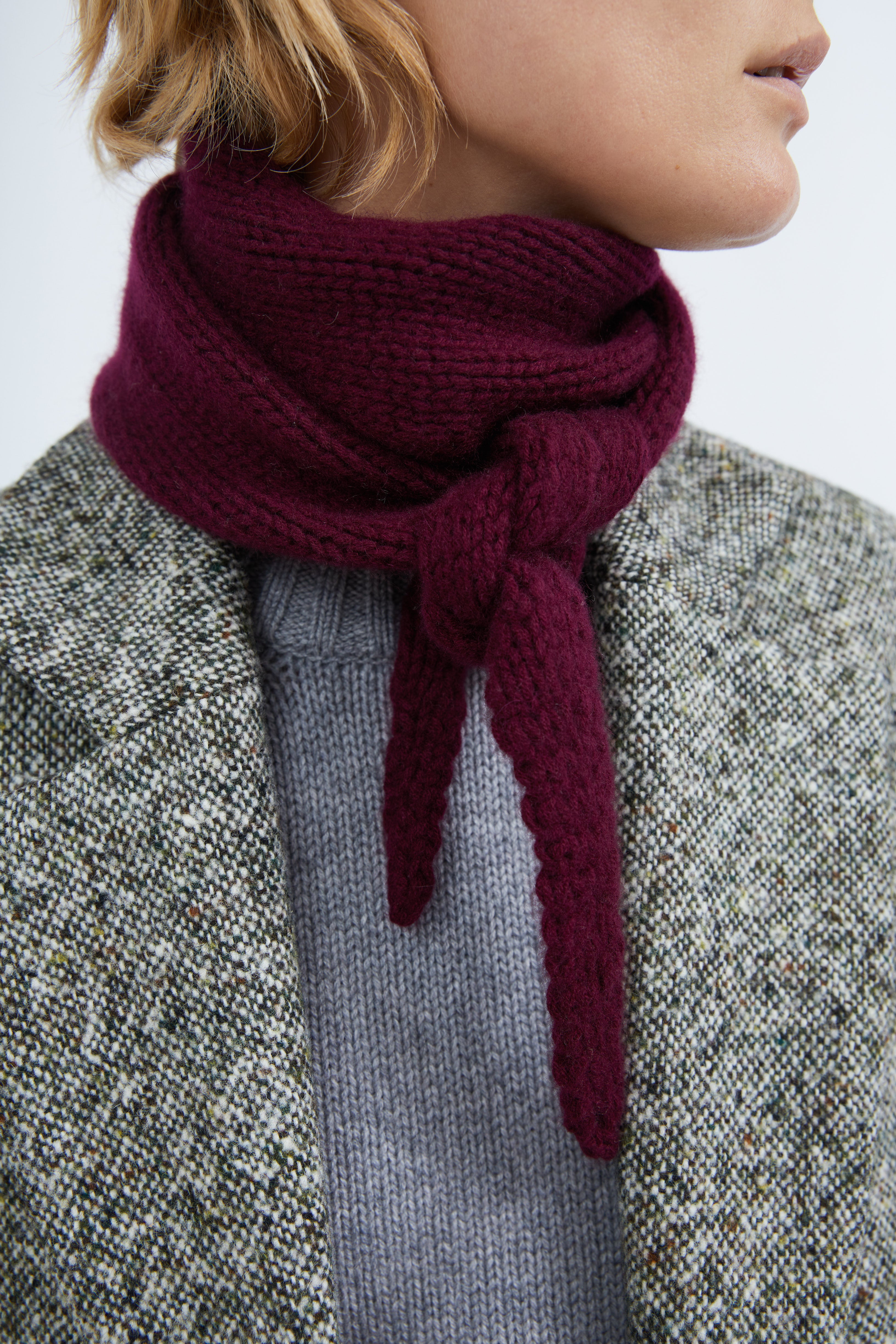 Lina scarf in Wine