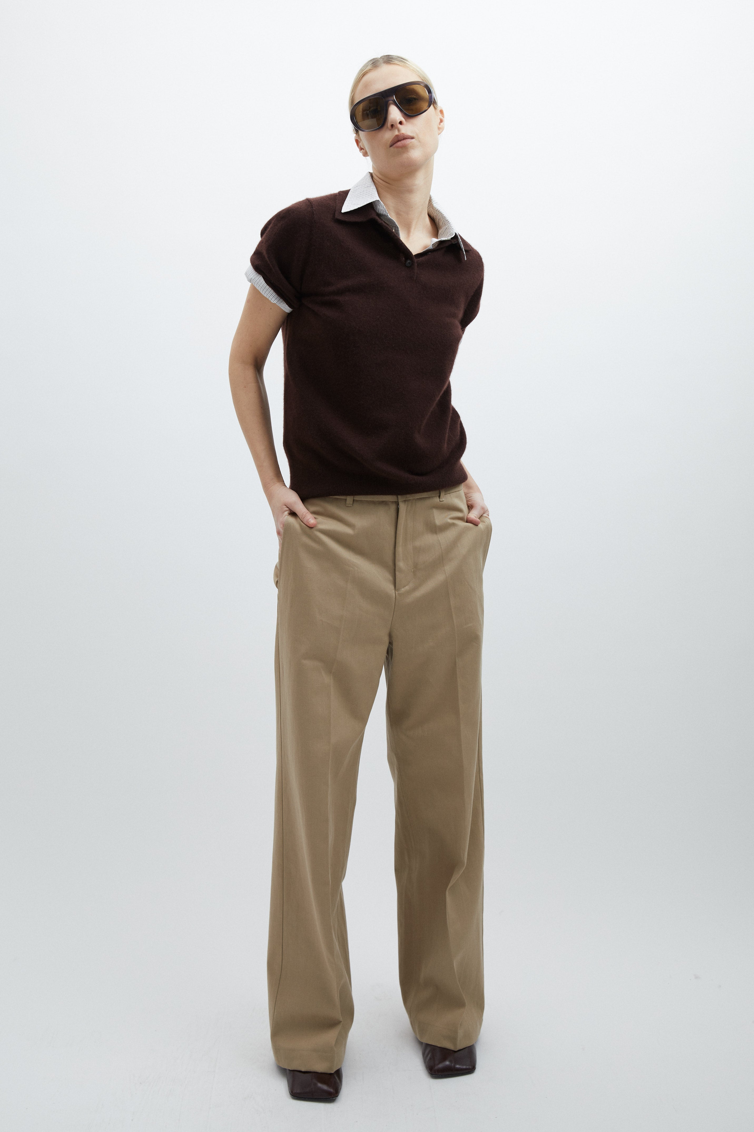 Billie knit in Peruvian brown