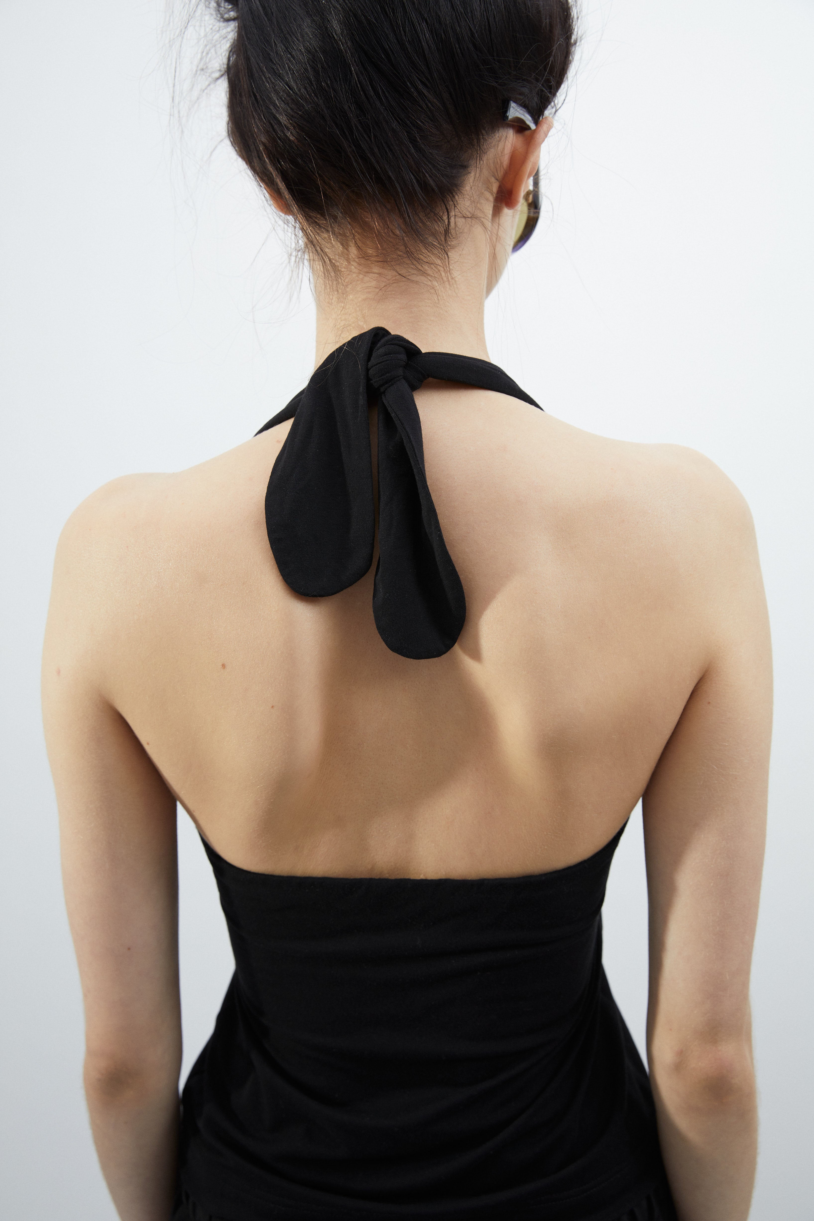 Luba top in Black bamboo jersey