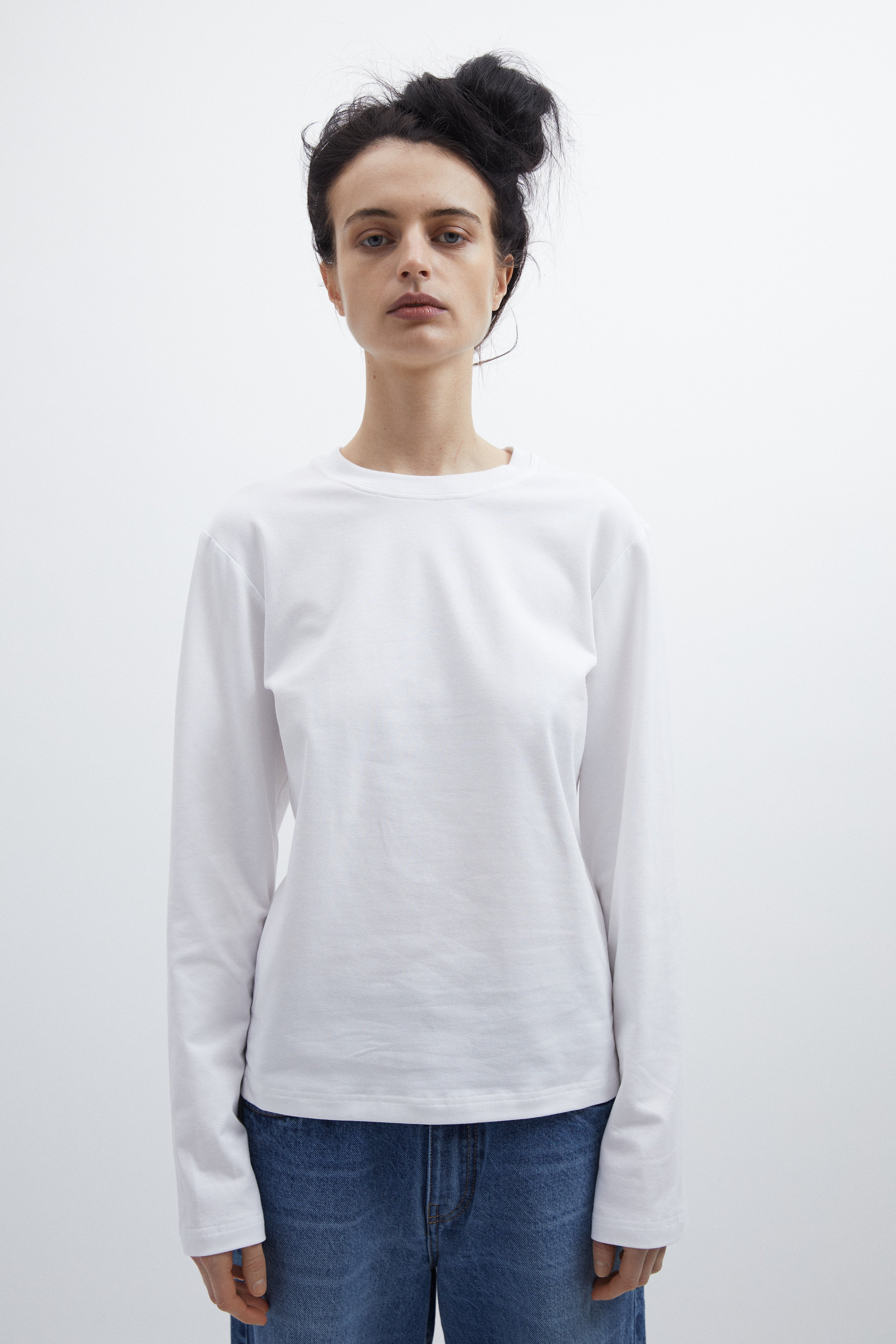 Lærke t-shirt in White cotton