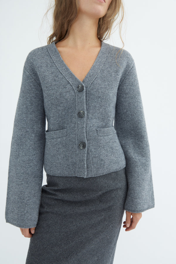 Greta Cardigan - 100% Wool - Uniform