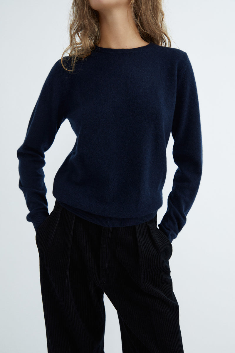 Gigi knit - 100% Cashmere - Navy