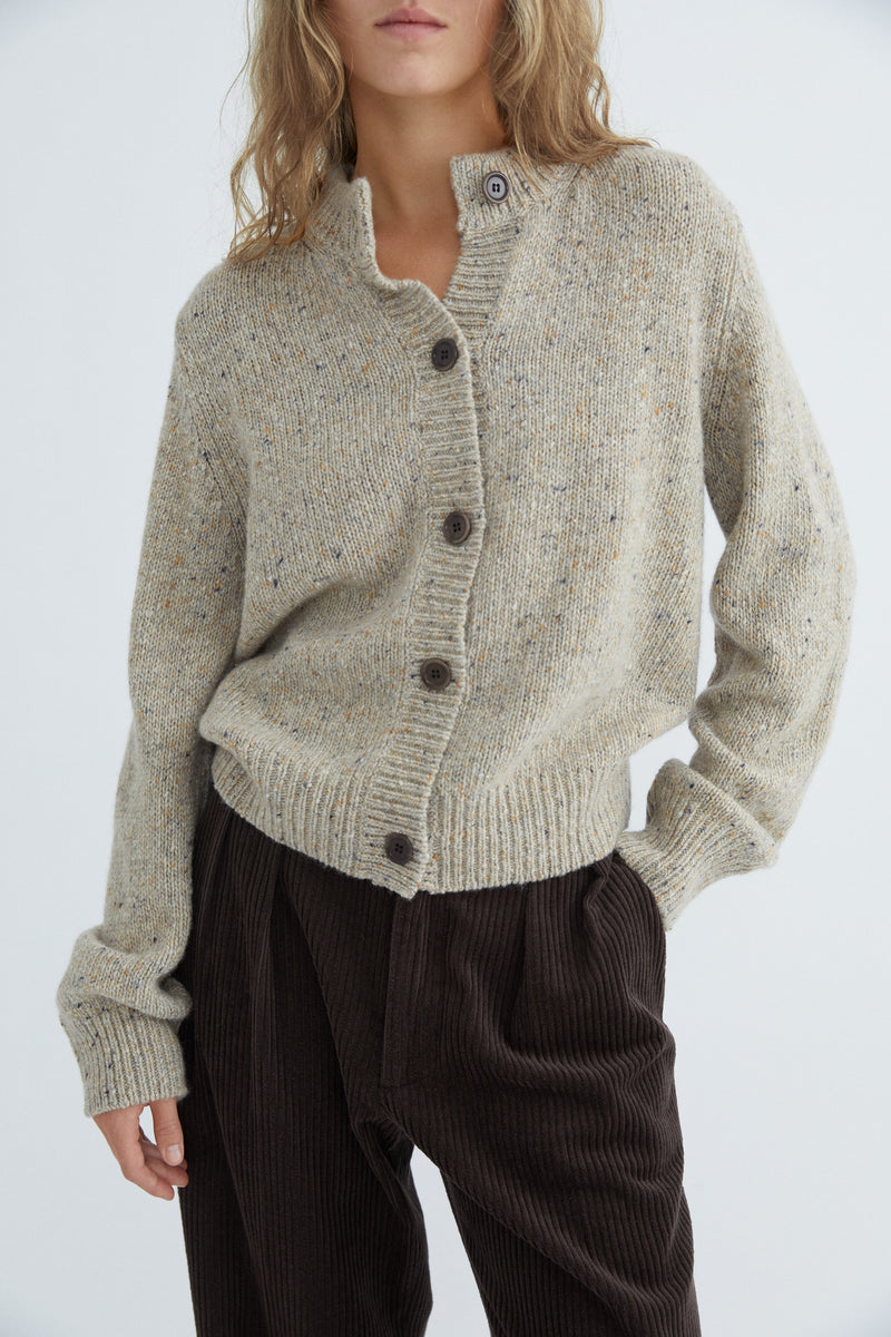 Zita Cardigan - Croft Eco - Oatcake