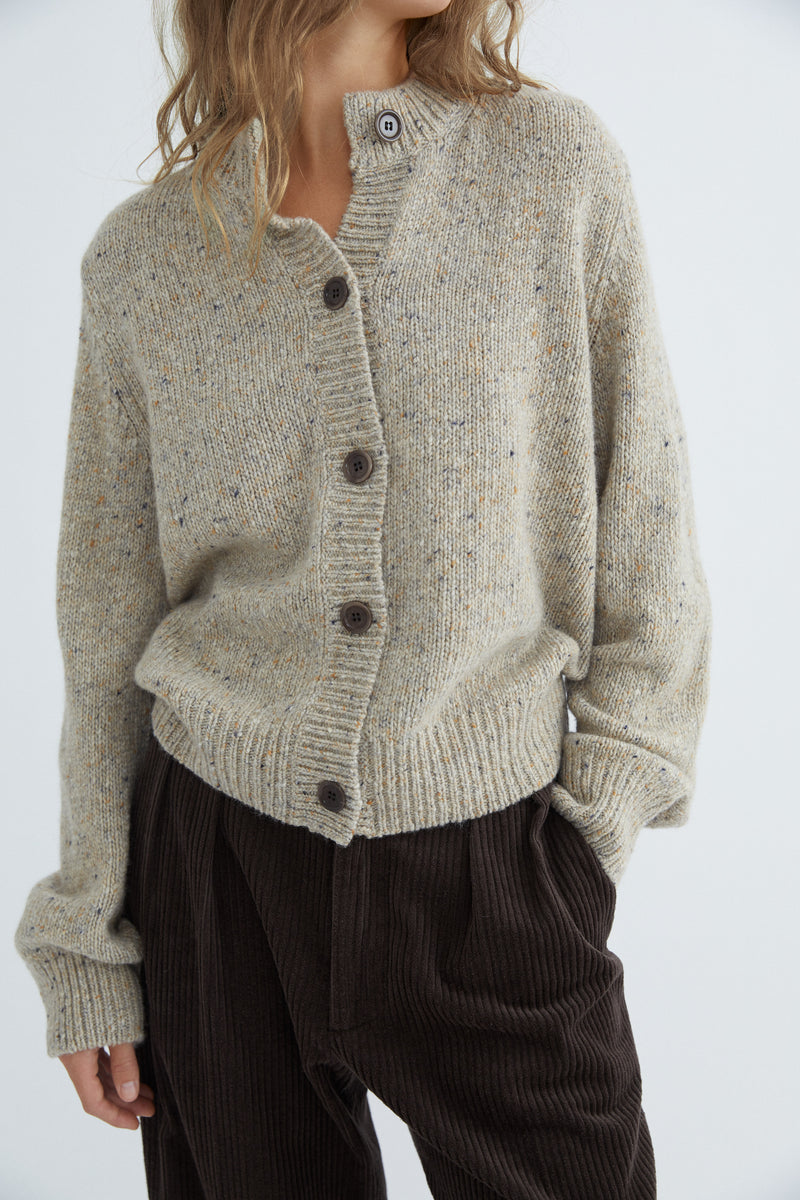 Zita Cardigan - Croft Eco - Oatcake