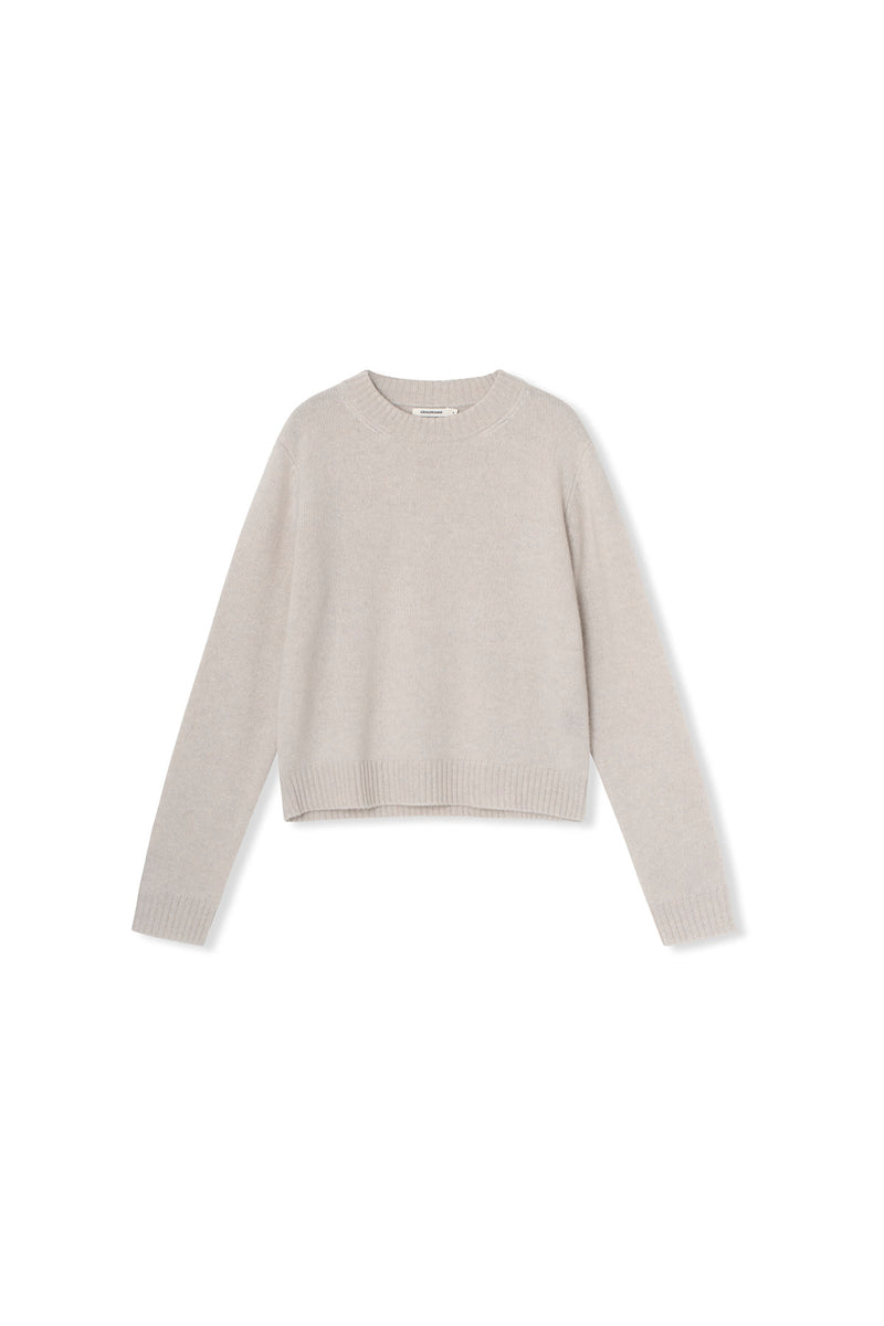 Cleo Knit - 100% Cashmere - Light Grey