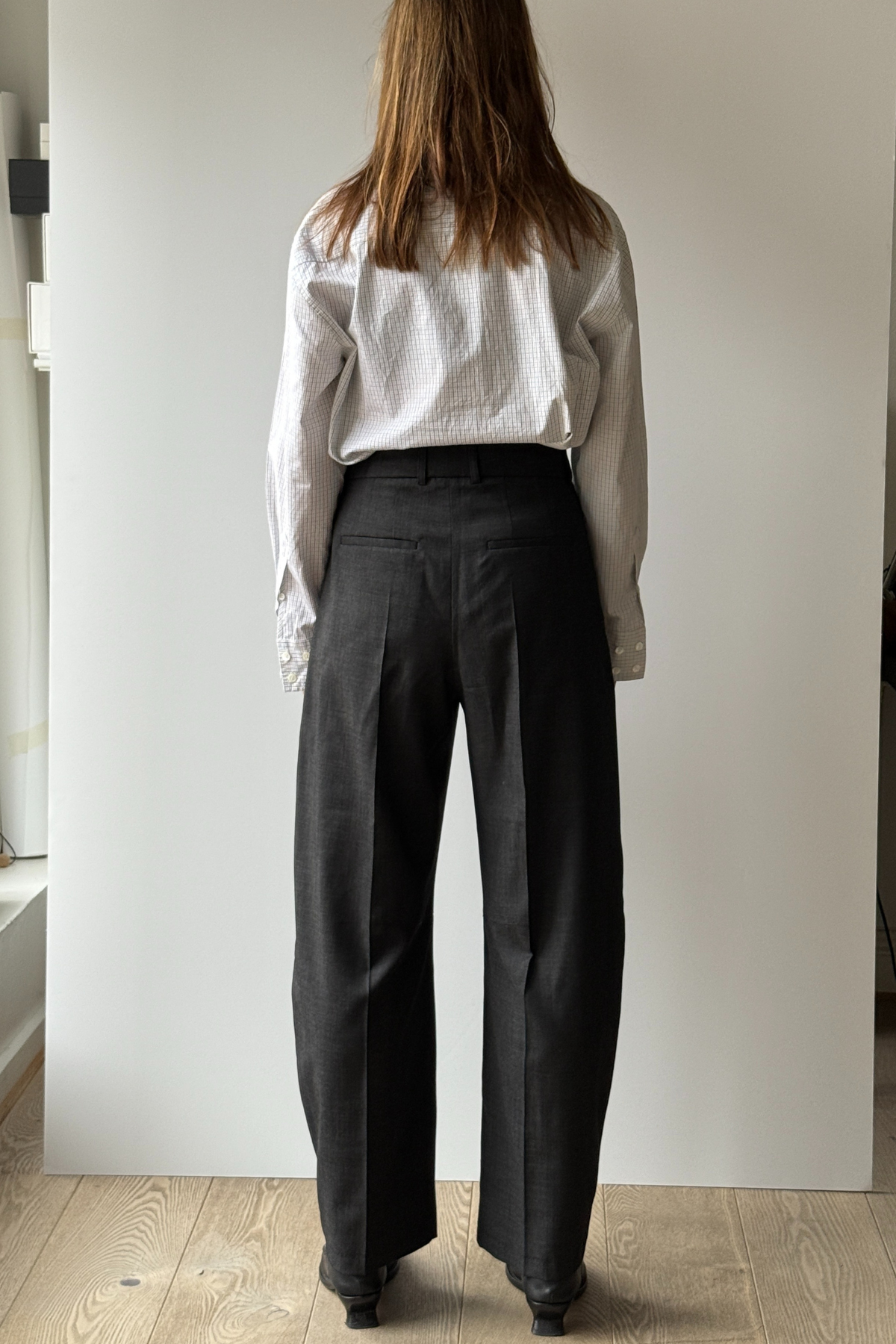 Betty pants in Melange black