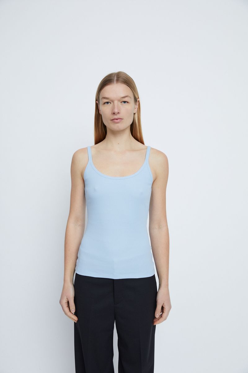 Vega tank top in Organic cotton rib