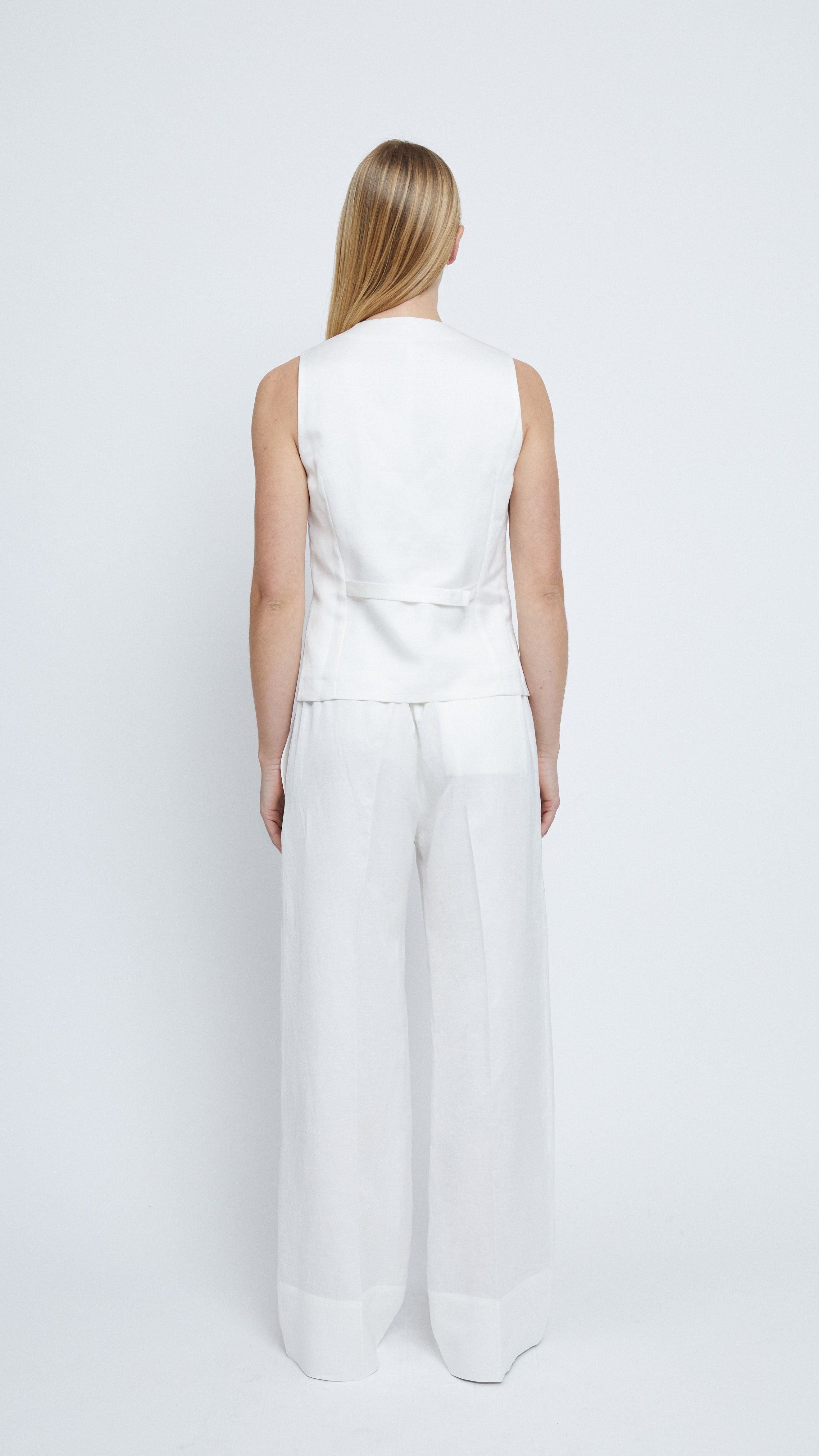 Dagmar waistcoat in Viscose linen