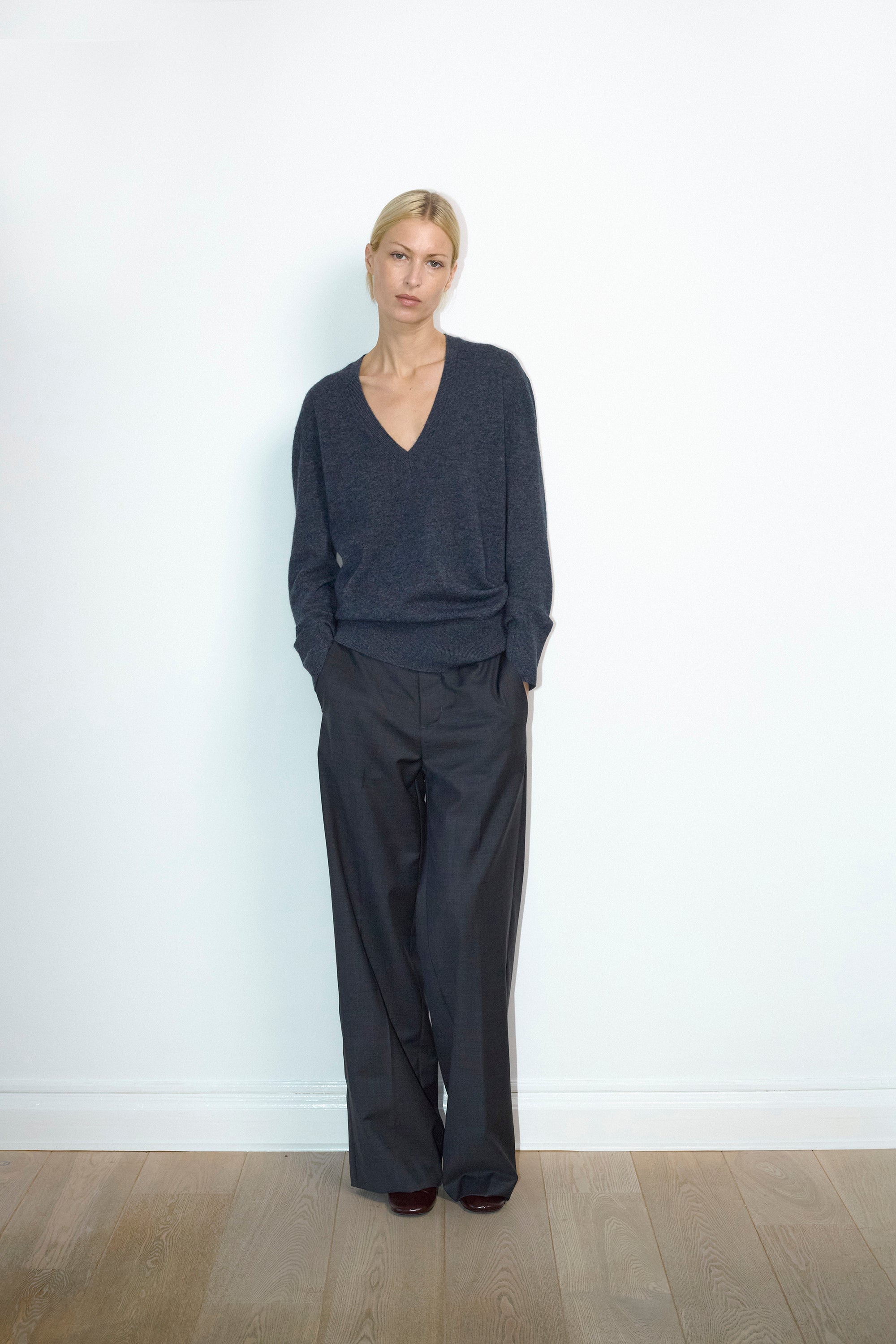 Selma pants in Grey melange