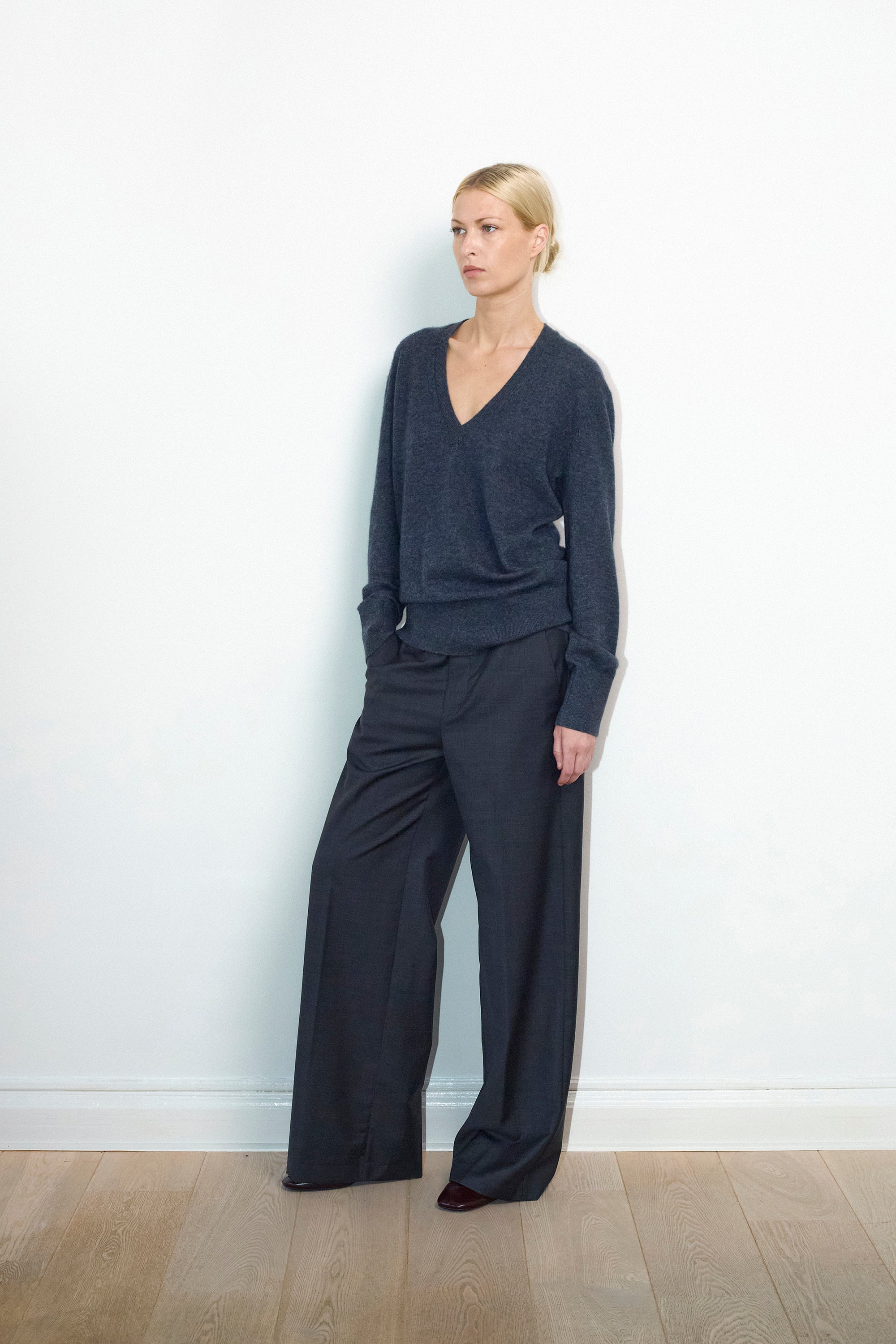 Selma pants in Grey melange