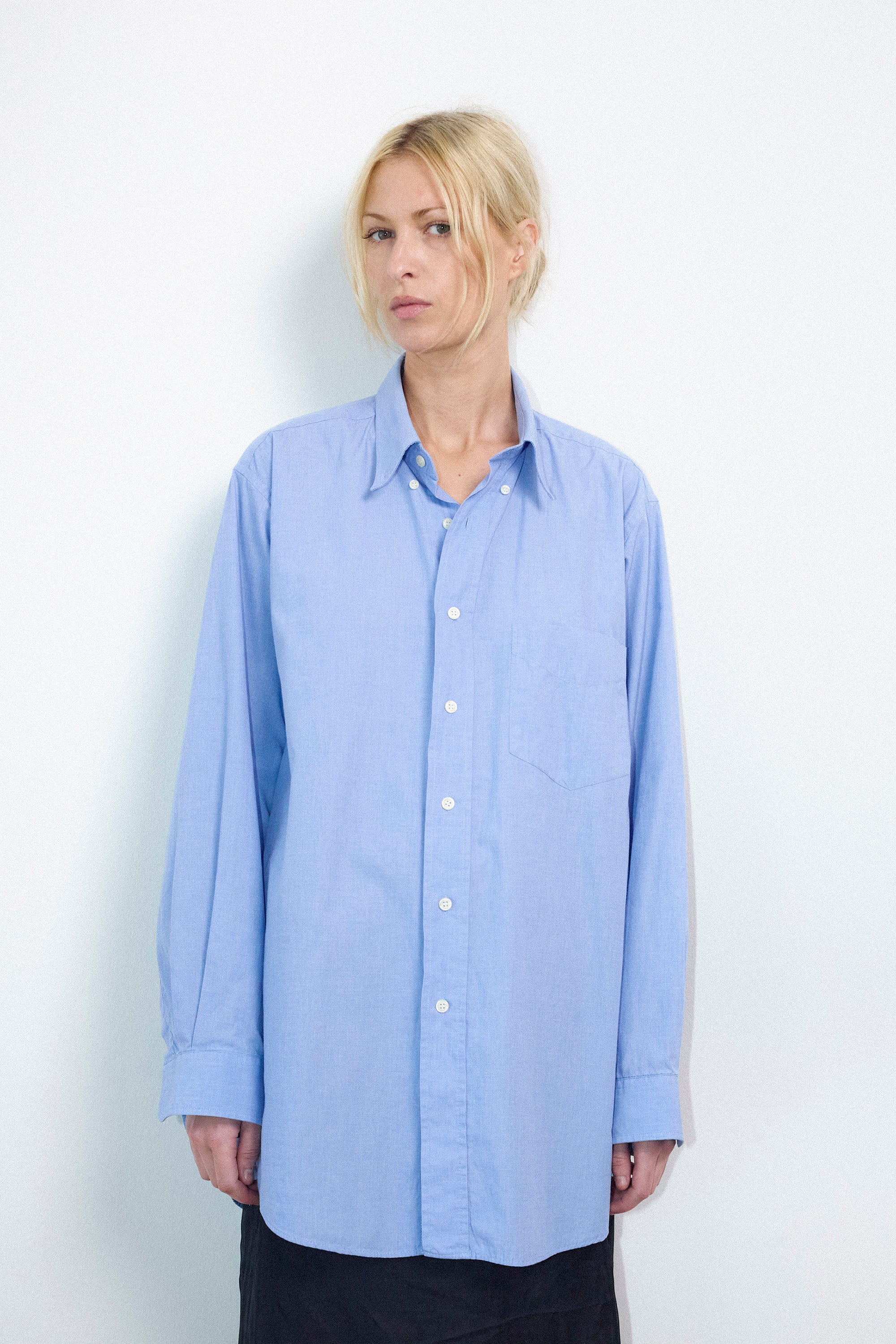 Vintage shirt in Blue melange