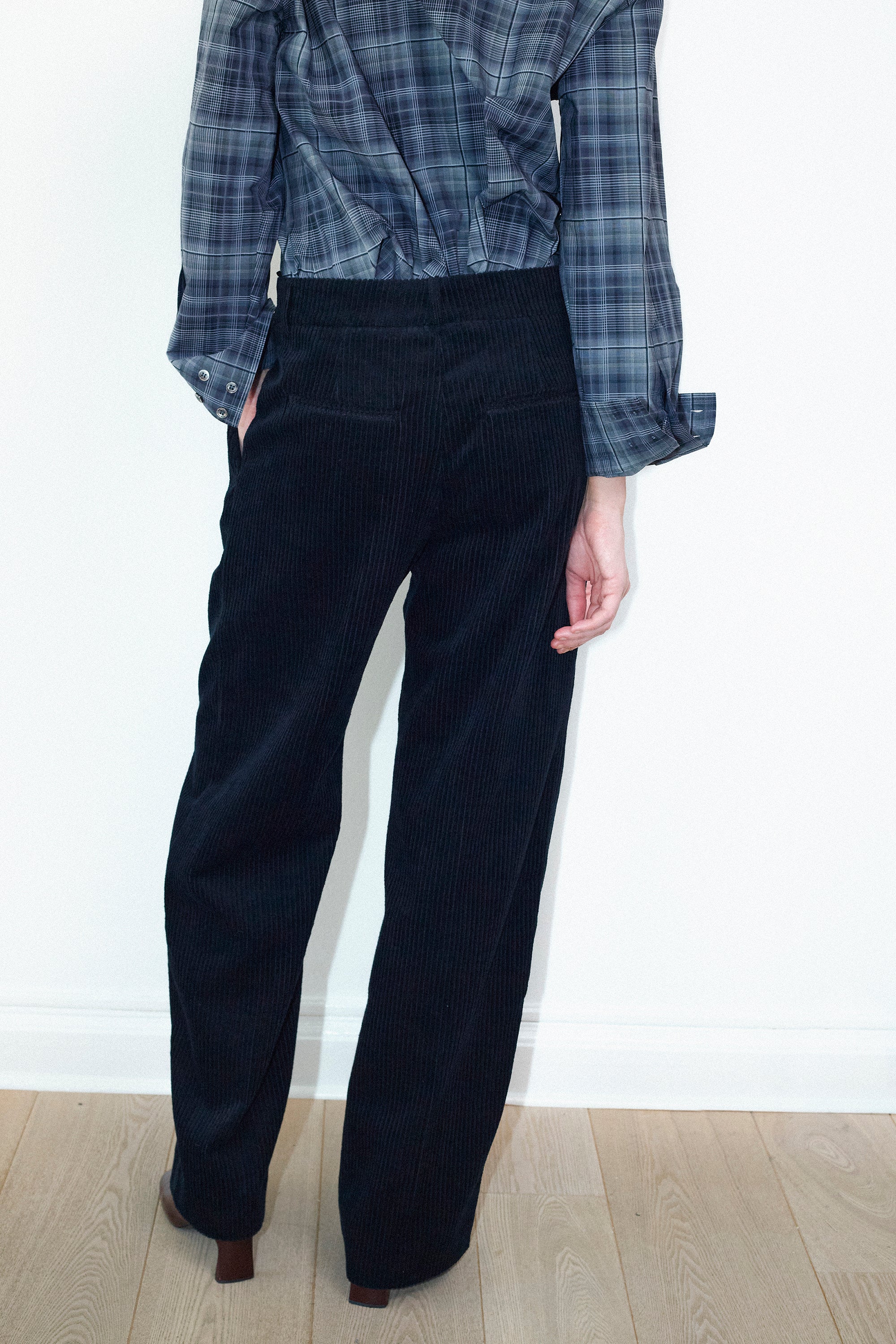 Selda shirt in Grey big check