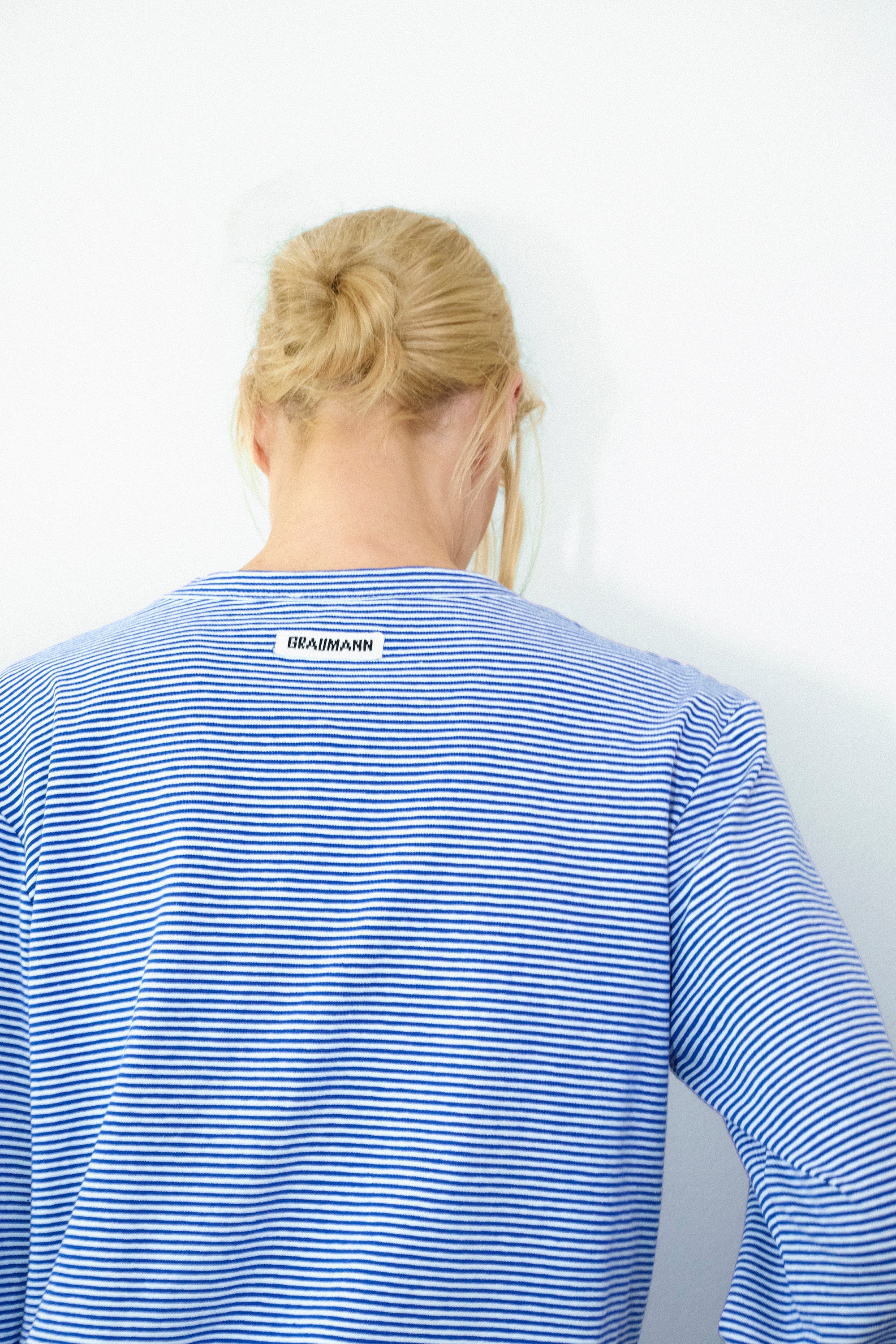 Lærke t-shirt in Blue stripe cotton
